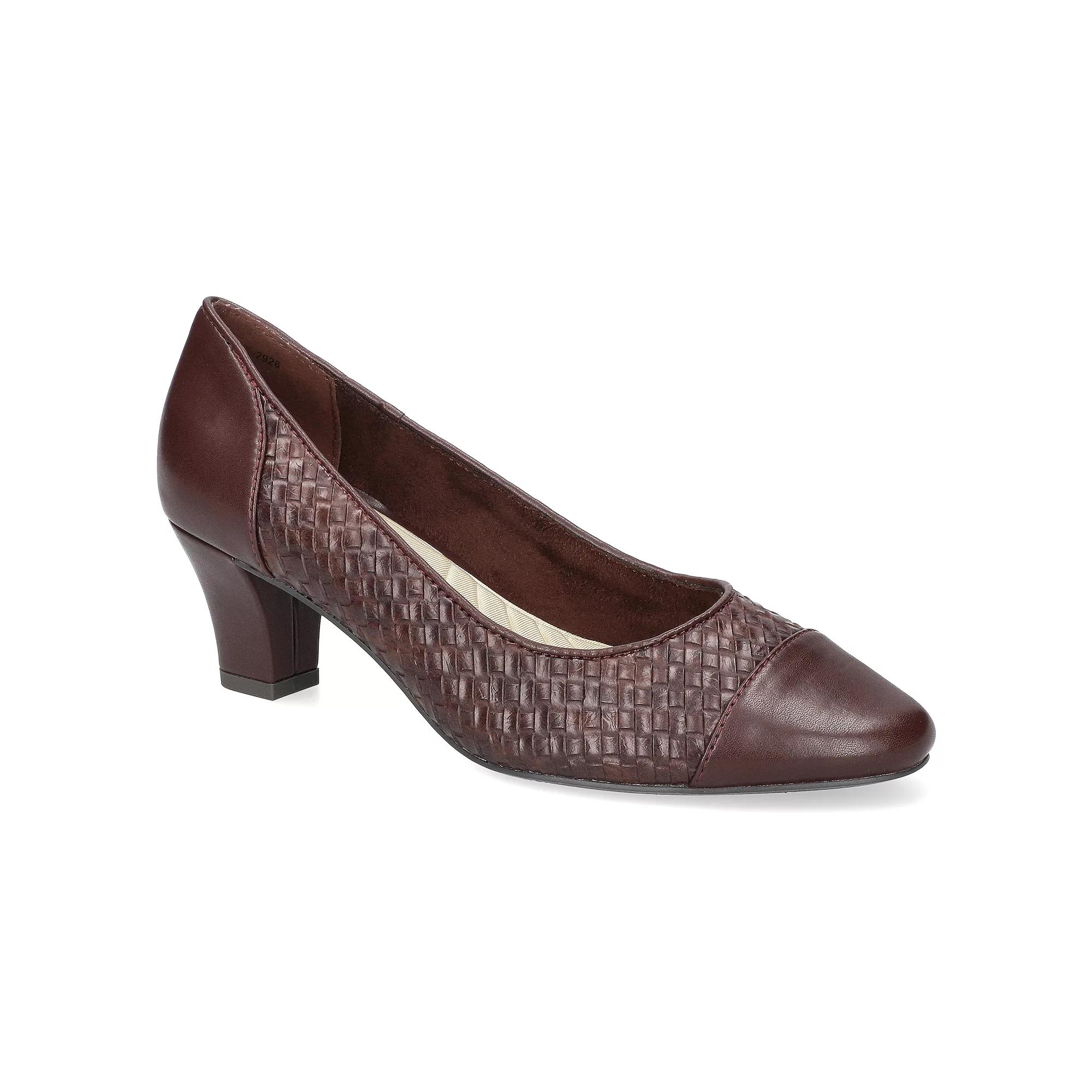 Easy Street Wes Women's Pumps, Size: 7 XW, Brown Woven Embossed Product Image