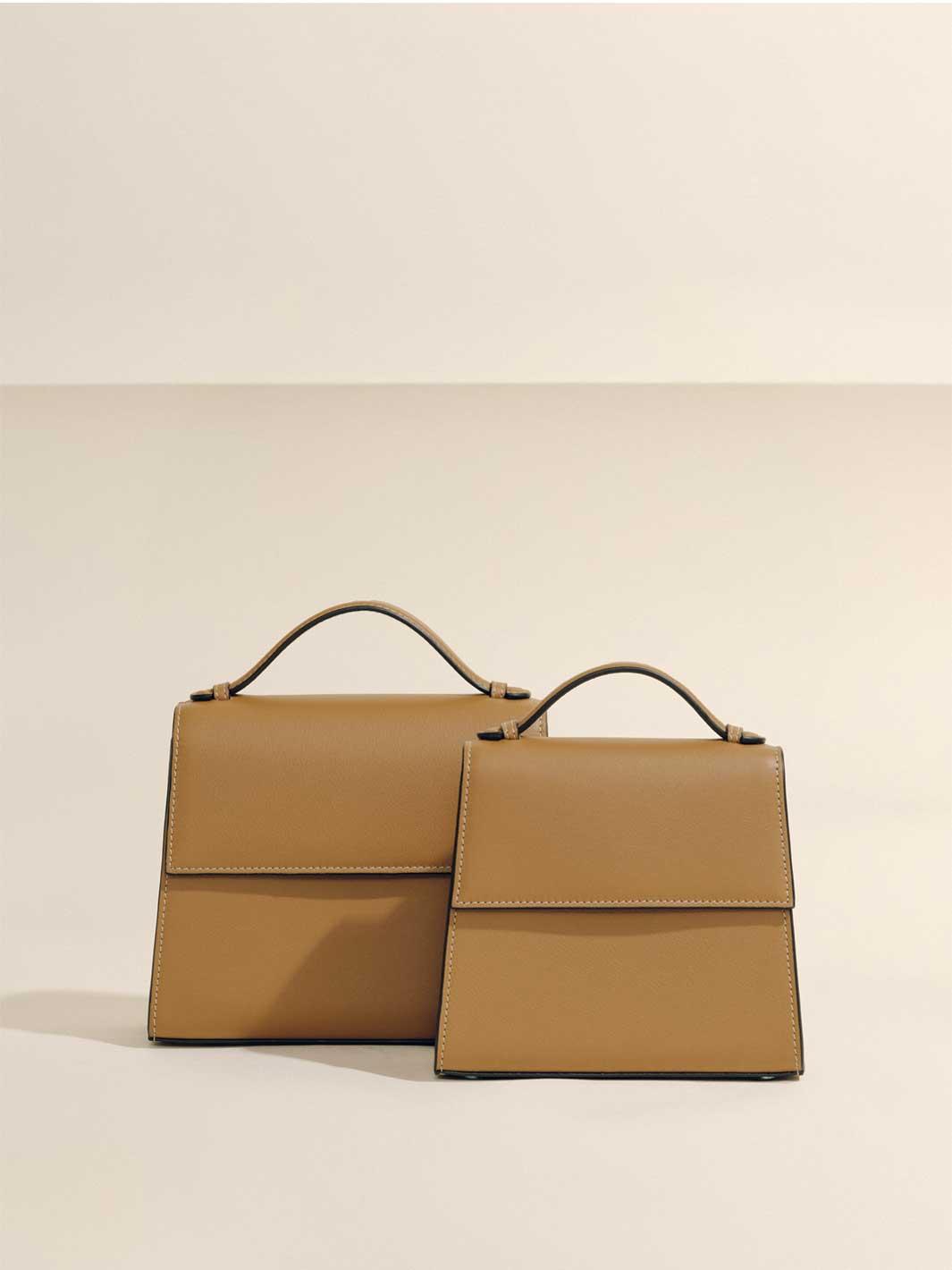 The Medium Top Handle in Nappa Product Image