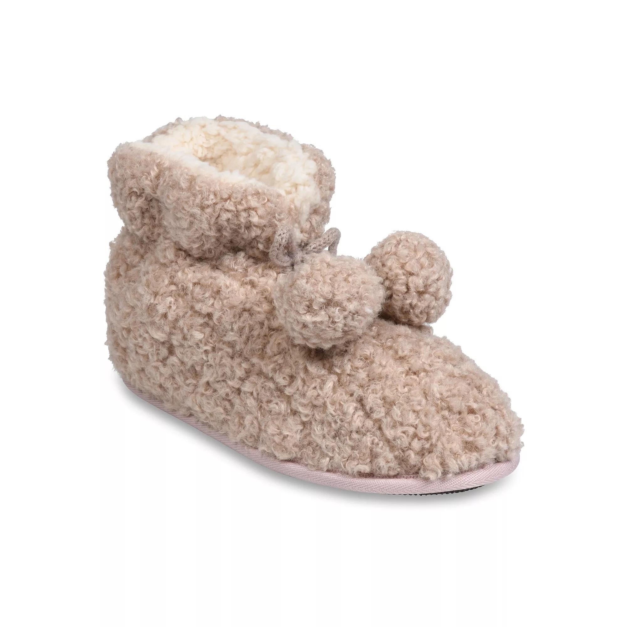 GaaHuu Quilted Teddy Bear Women's Slippers, Size: Small, Brown Product Image