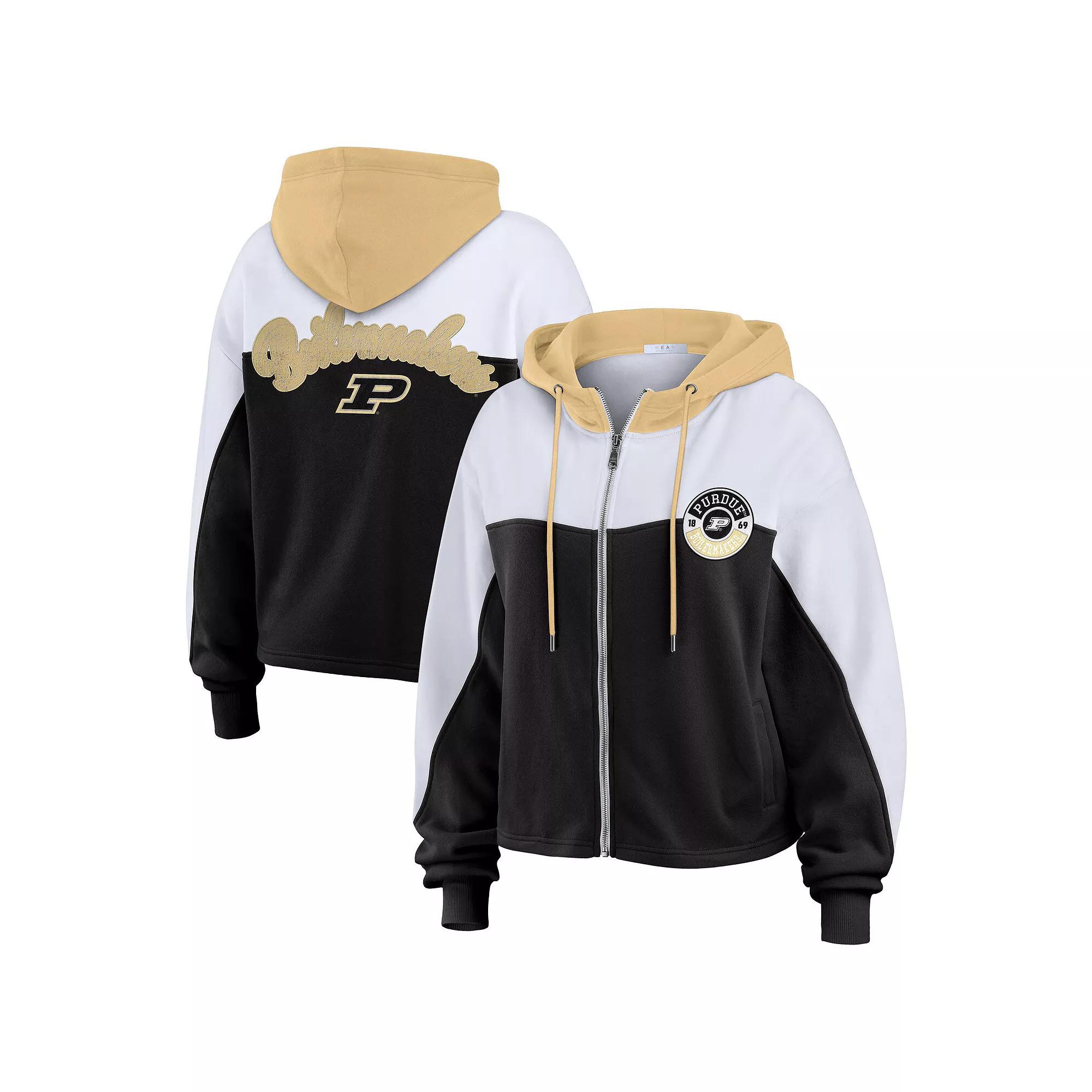 Women's WEAR by Erin Andrews Green Michigan State Spartans Color-Block Full-Zip Hoodie, Size: XXL Product Image