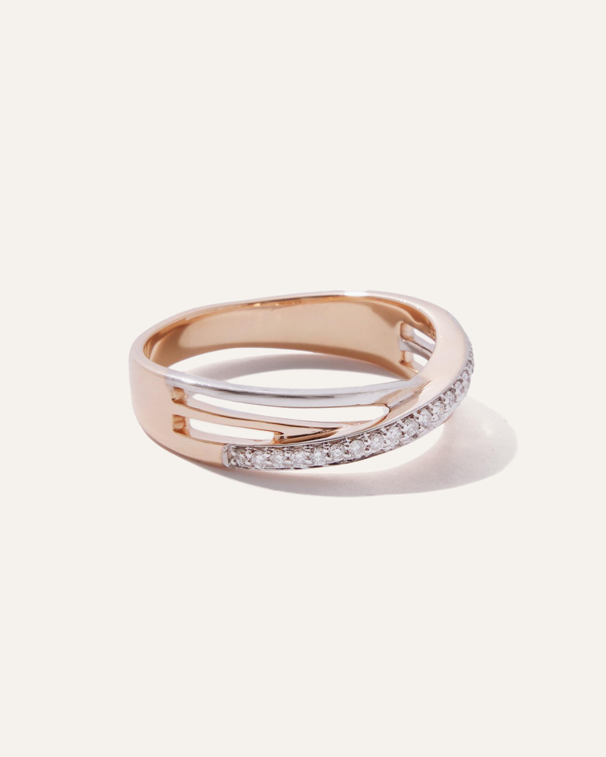 Quince | Women's 14K Gold Diamond Orbit Ring Product Image