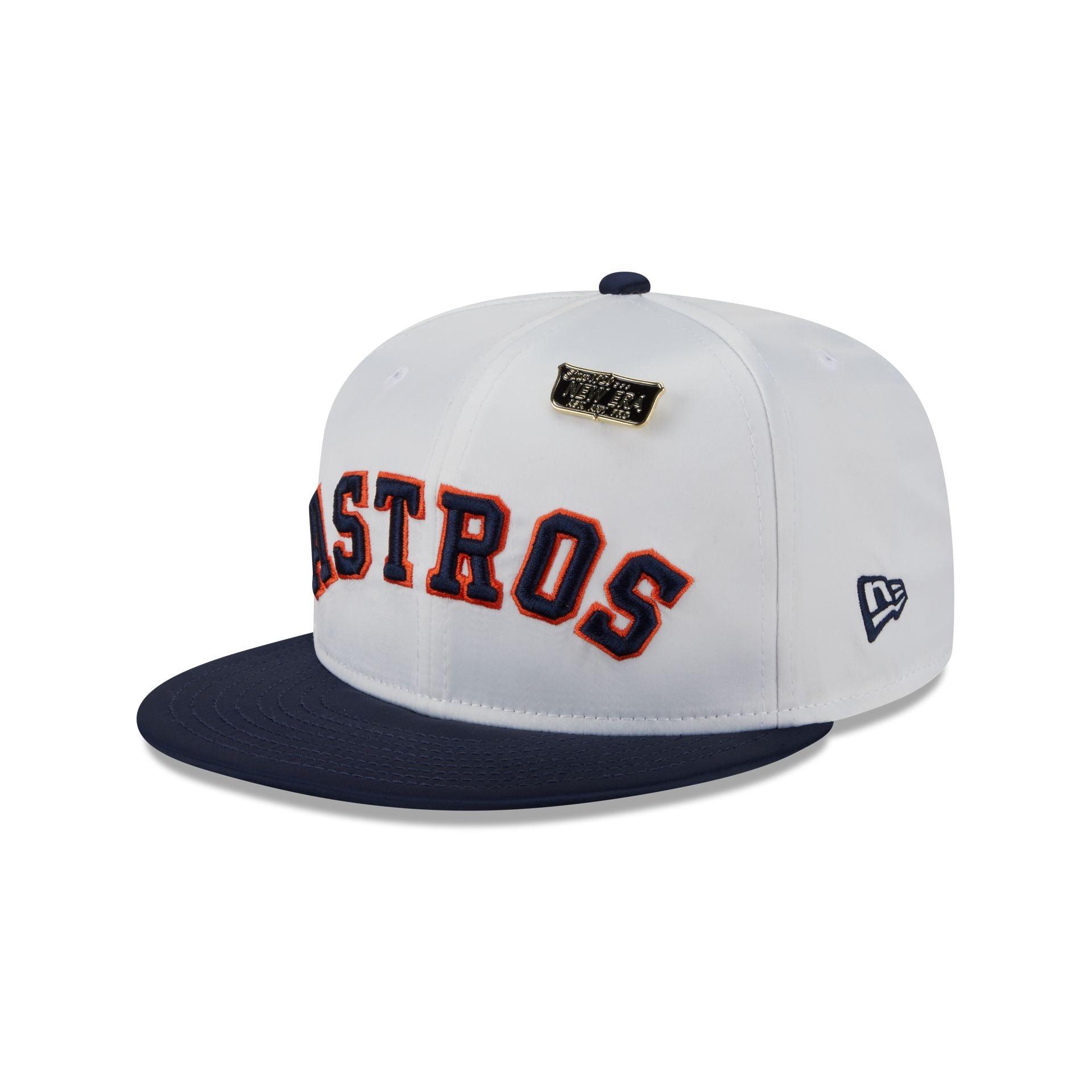 Houston Astros Satin Pin 9FIFTY Snapback Hat Male Product Image