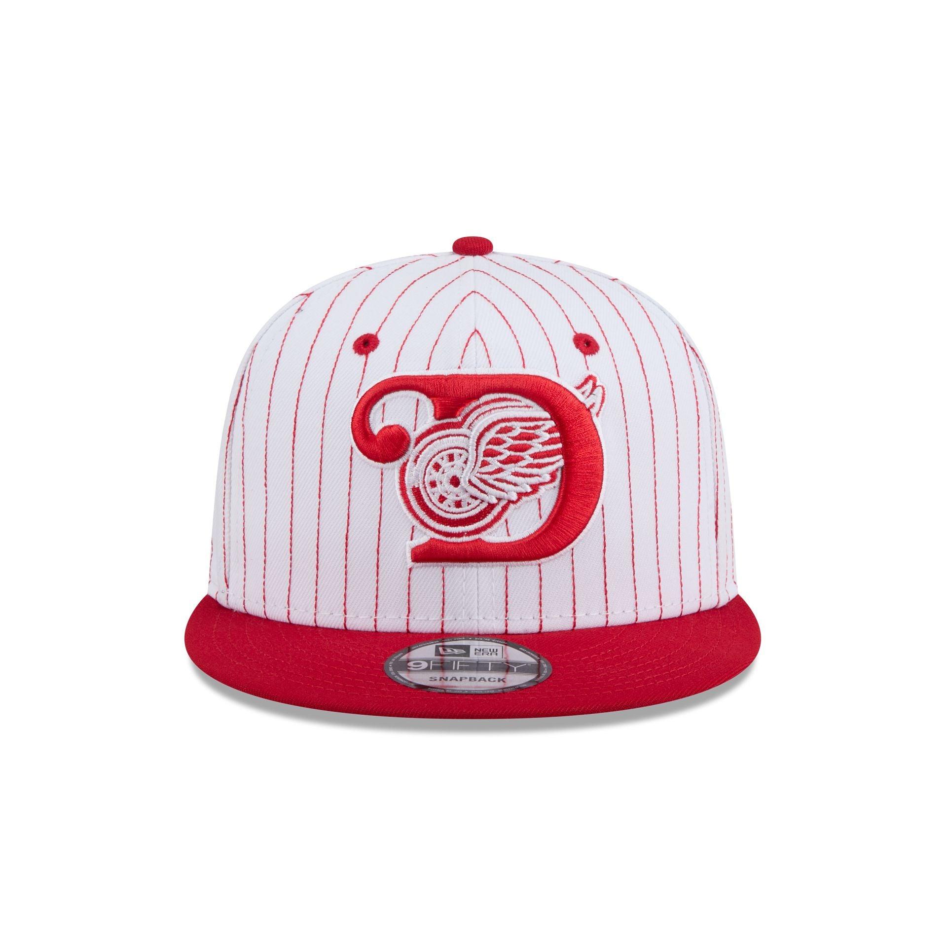 Detroit Red Wings Deceptor Pinstripe 9FIFTY Snapback Hat Male Product Image