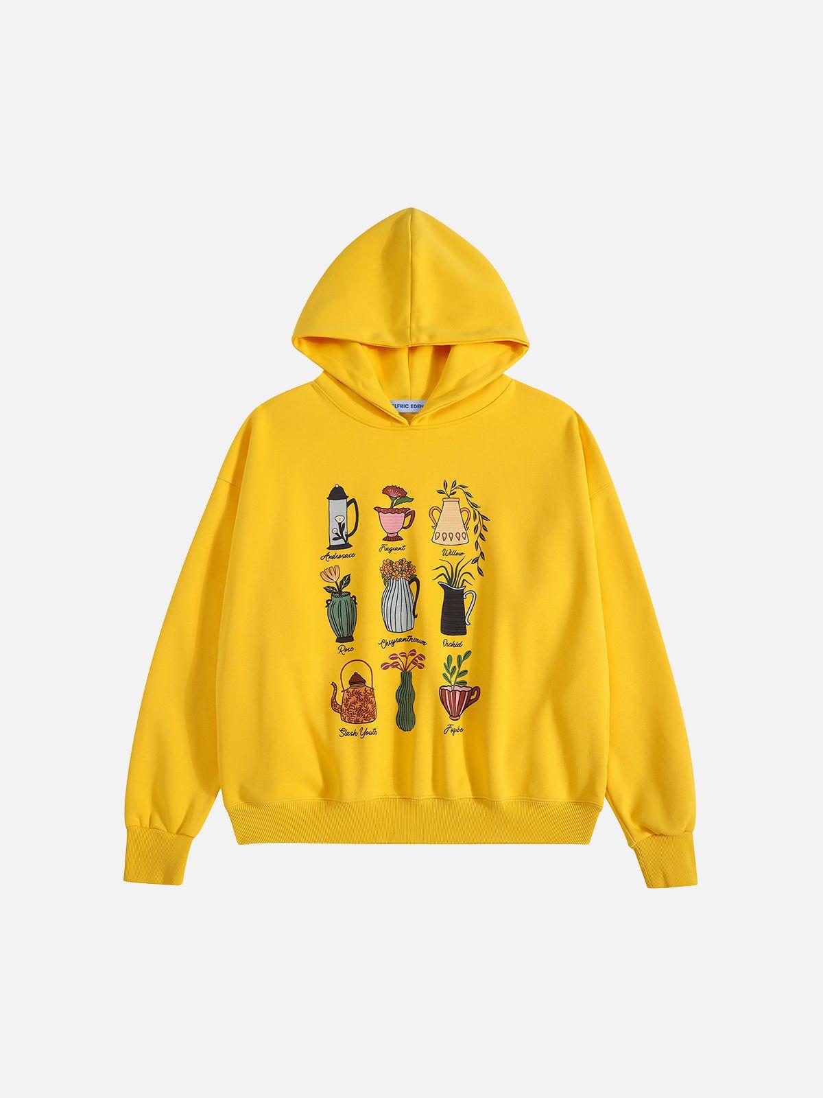 Aelfric Eden Floral Boxy Pullover Hoodie Product Image