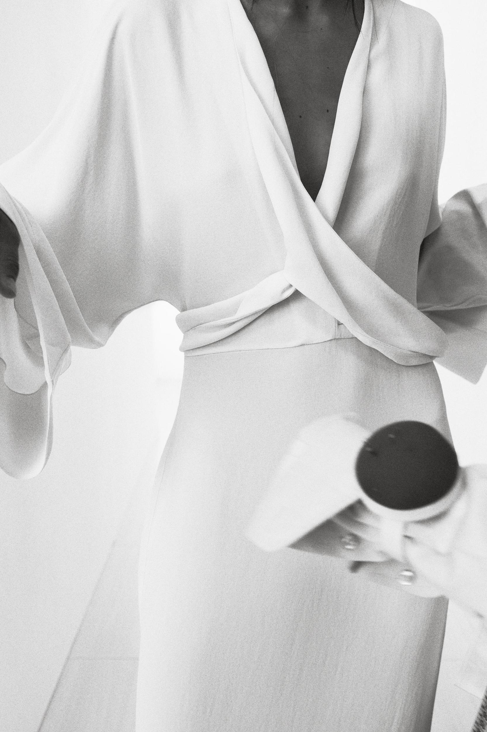 ZW COLLECTION MIDI DRESS WITH TIES Product Image