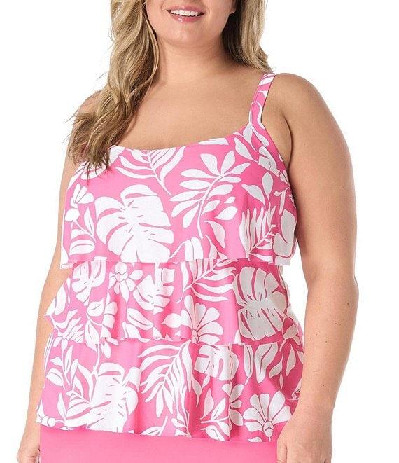 Beach House Plus Size Paloma Beach Solids Emma Swim Skort Product Image