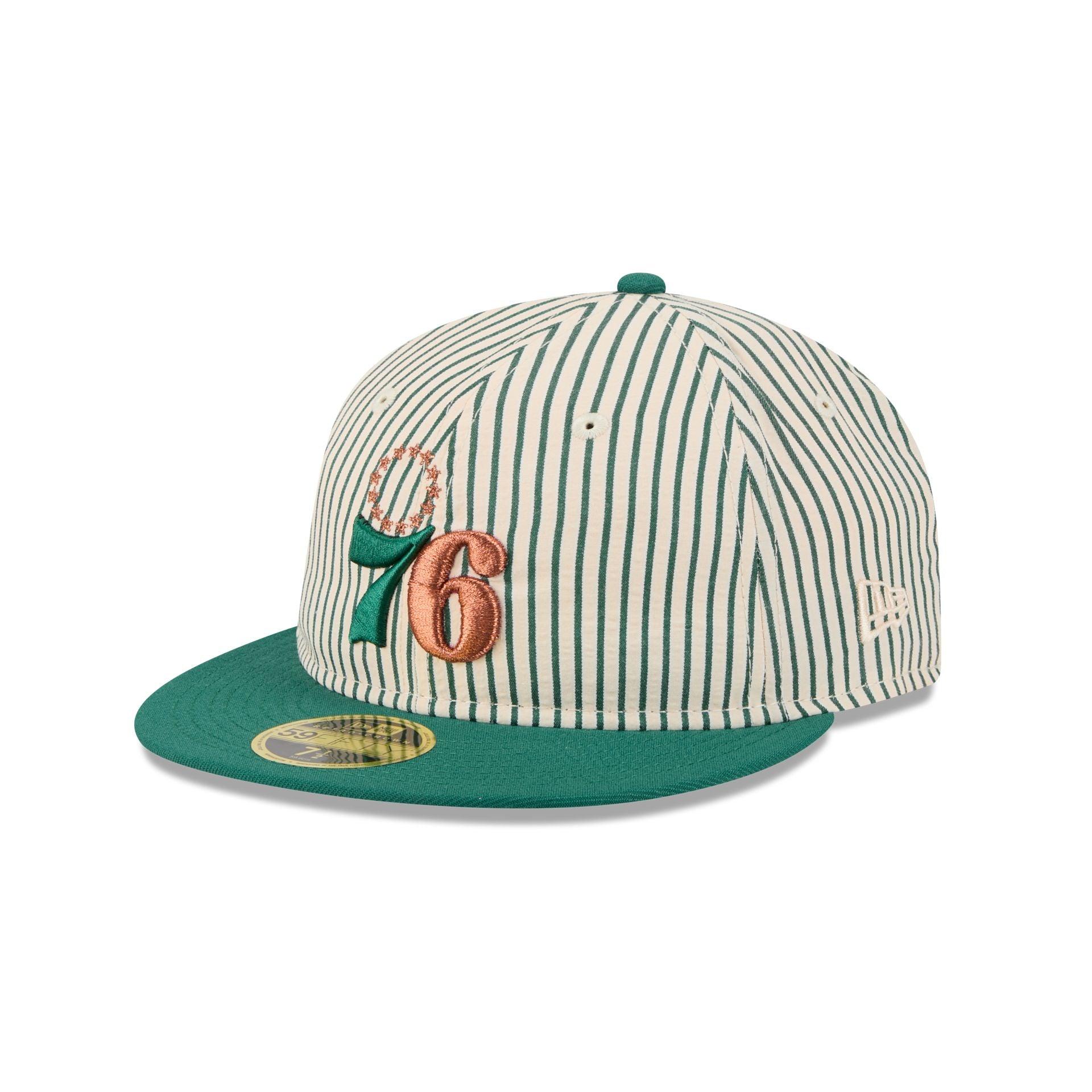 Just Caps Seersucker Philadelphia 76ers Retro Crown 59FIFTY Fitted Hat Male Product Image