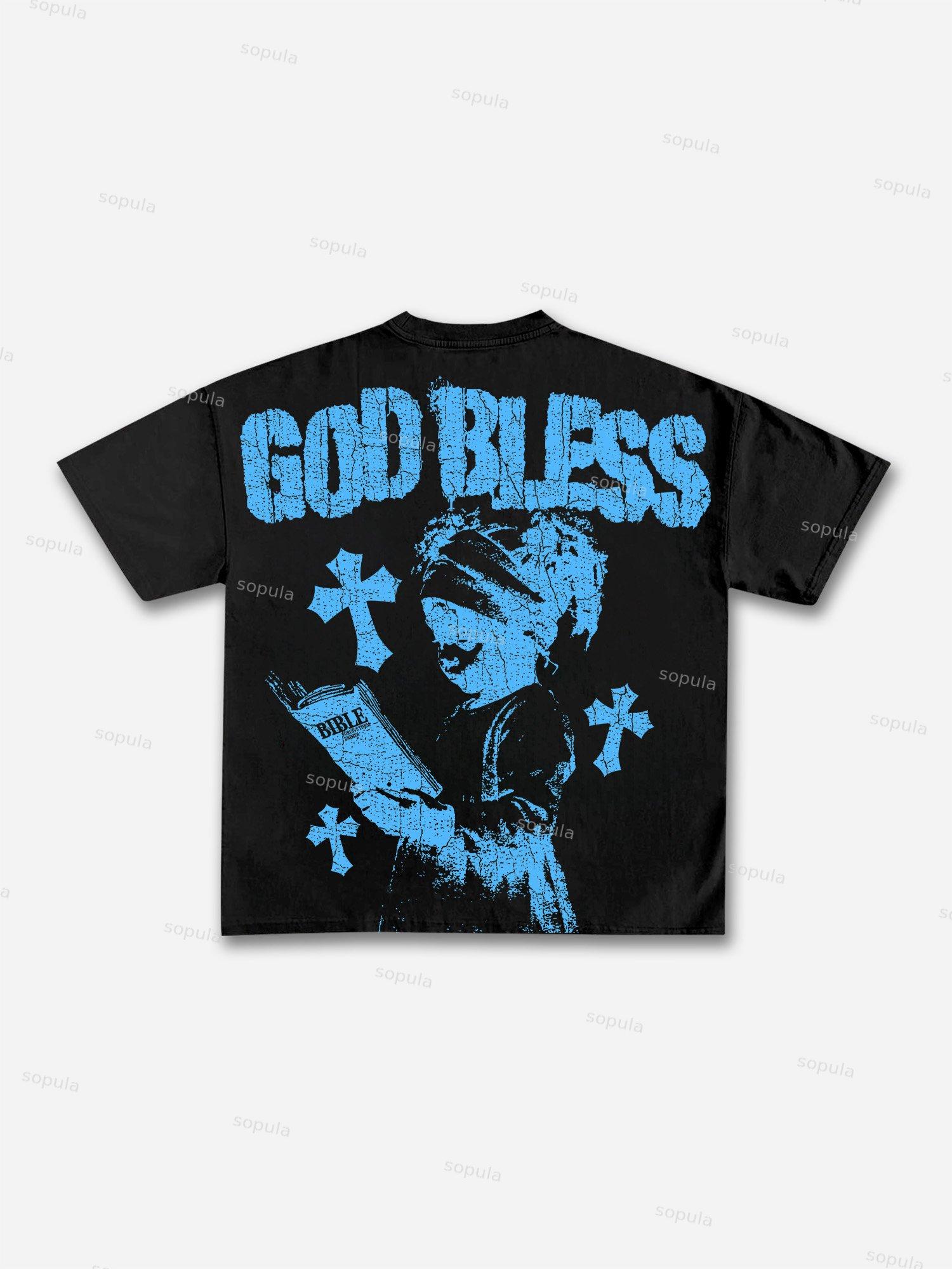 Boxer Boys Graphic Print Acid Wash T-shirt Product Image