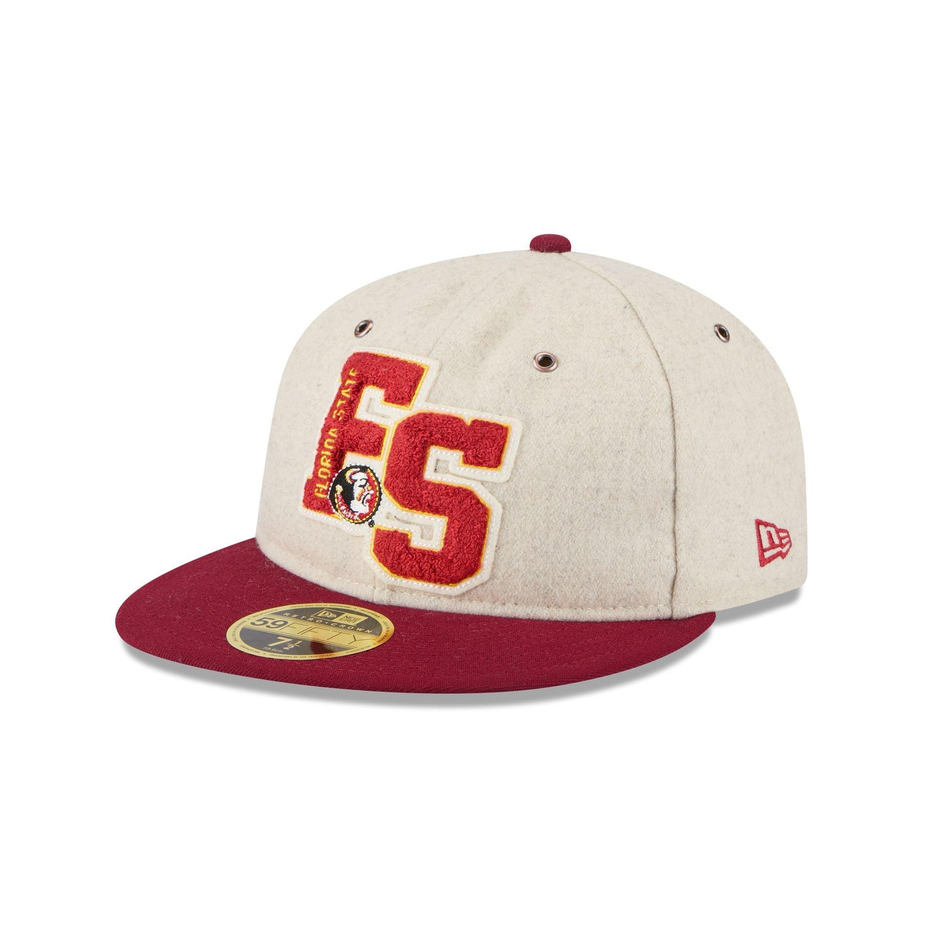 Florida State Seminoles College Vault Wool Letterman Retro Crown 59FIFTY Fitted Hat Male Product Image