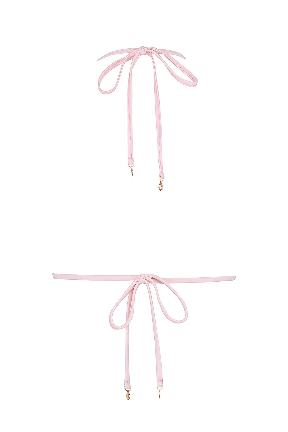 Bali  pink paisley triangle bikini top Product Image