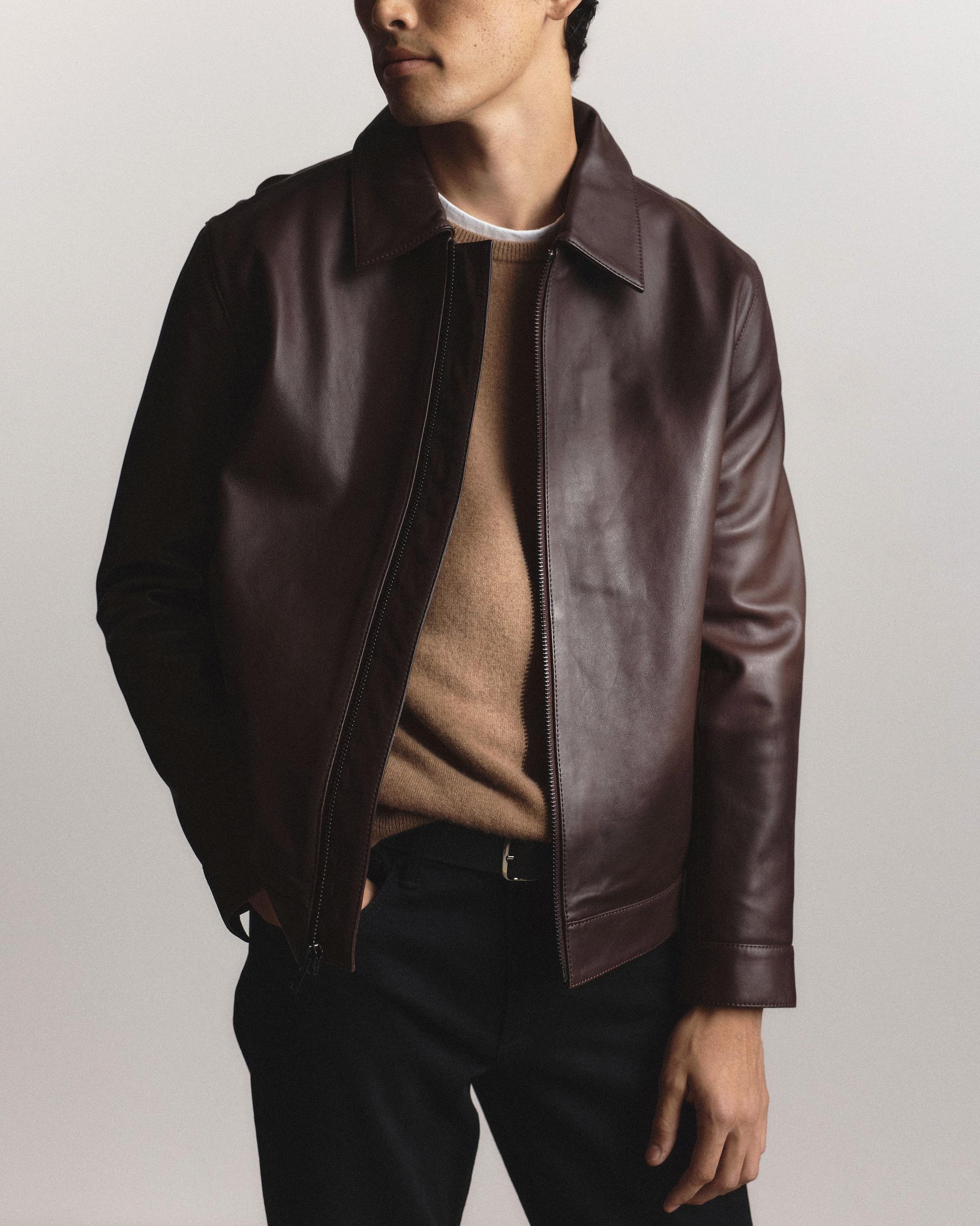 Quince | Men's Harrington Jacket Leather Product Image