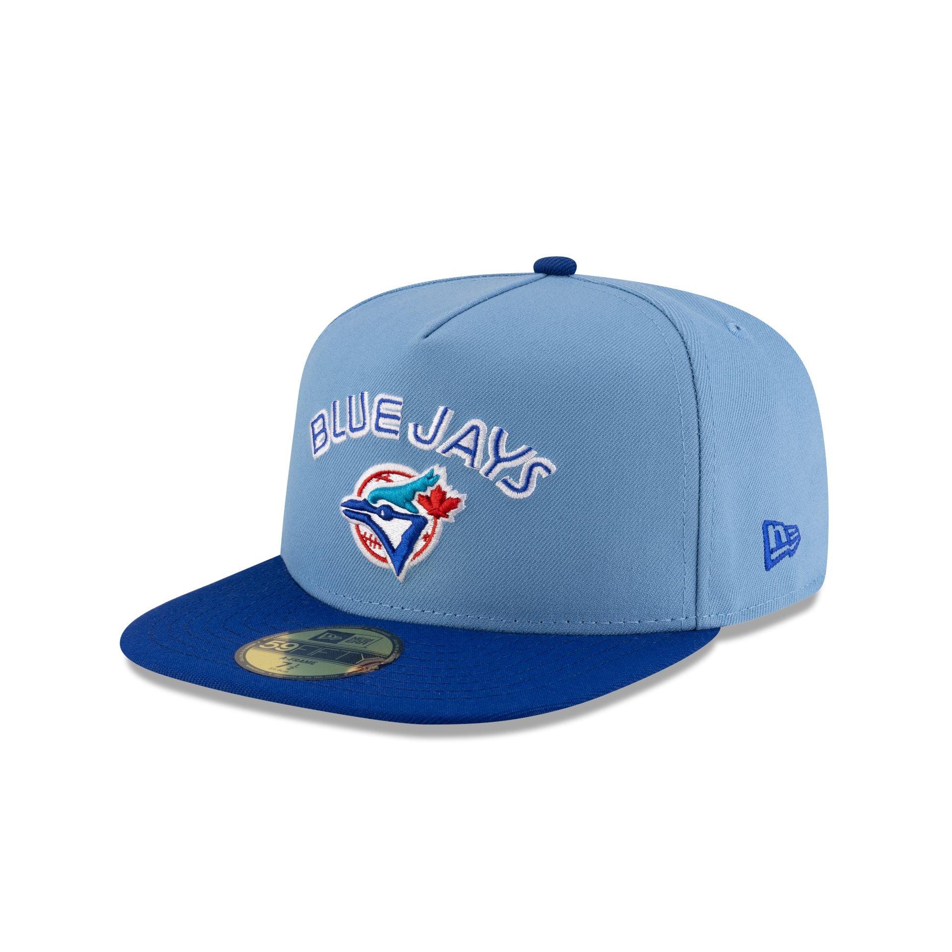 Just Caps Sky Blue Toronto Blue Jays 59FIFTY A-Frame Fitted Hat Male Product Image