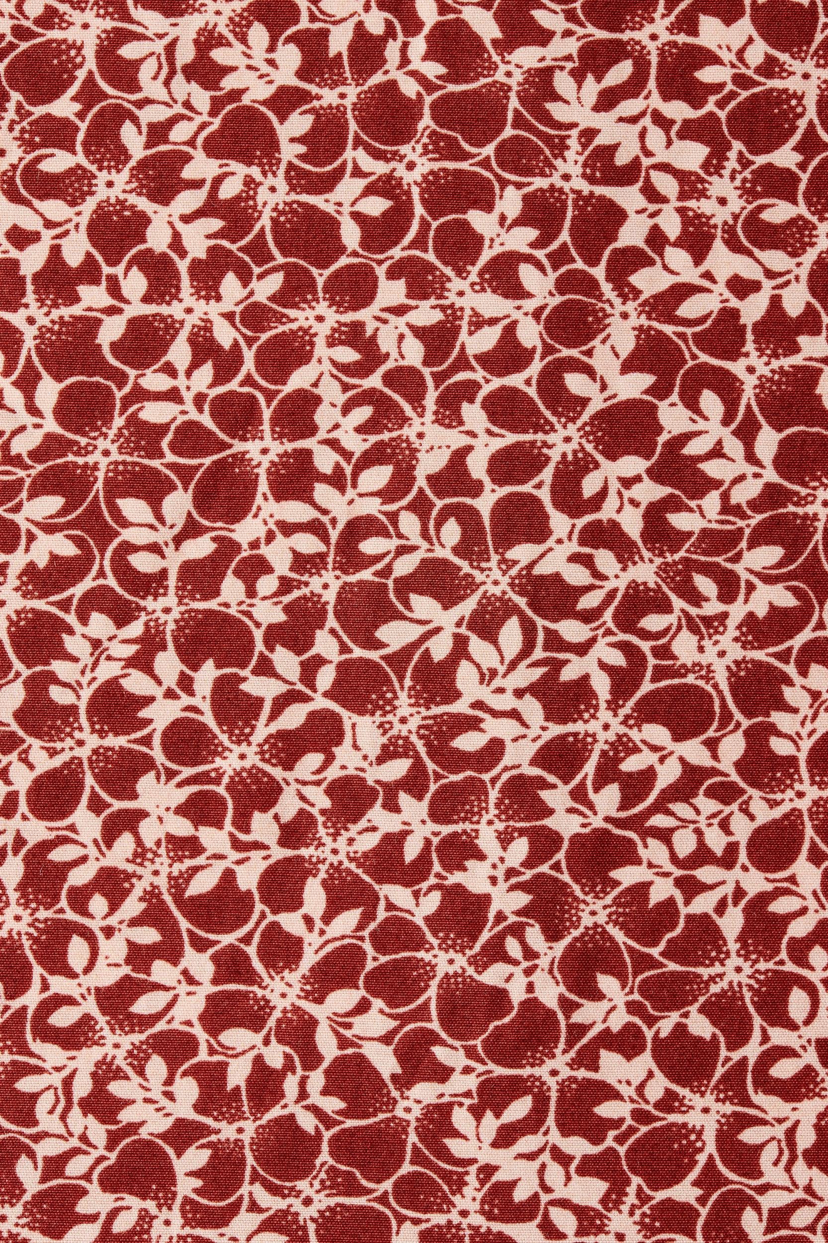 Yerres Midi Dress Peony Stamp Garnet - Final Sale Product Image