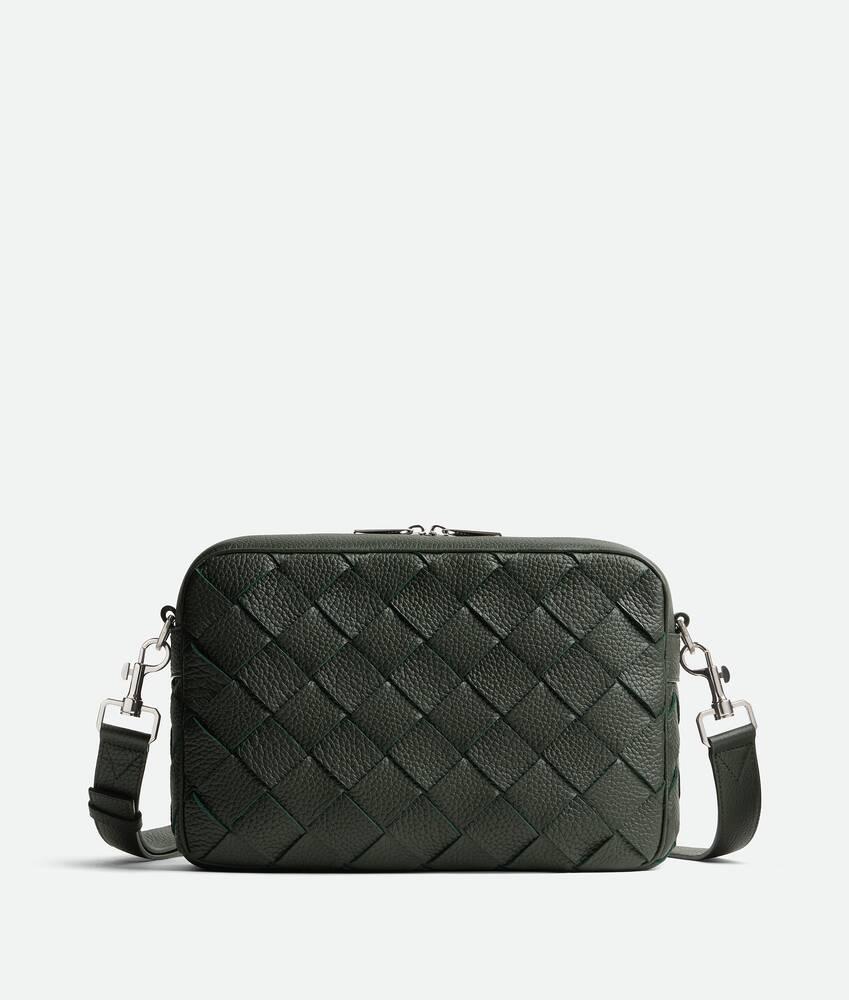 Men's Intrecciato Camera Bag in Dark green Product Image