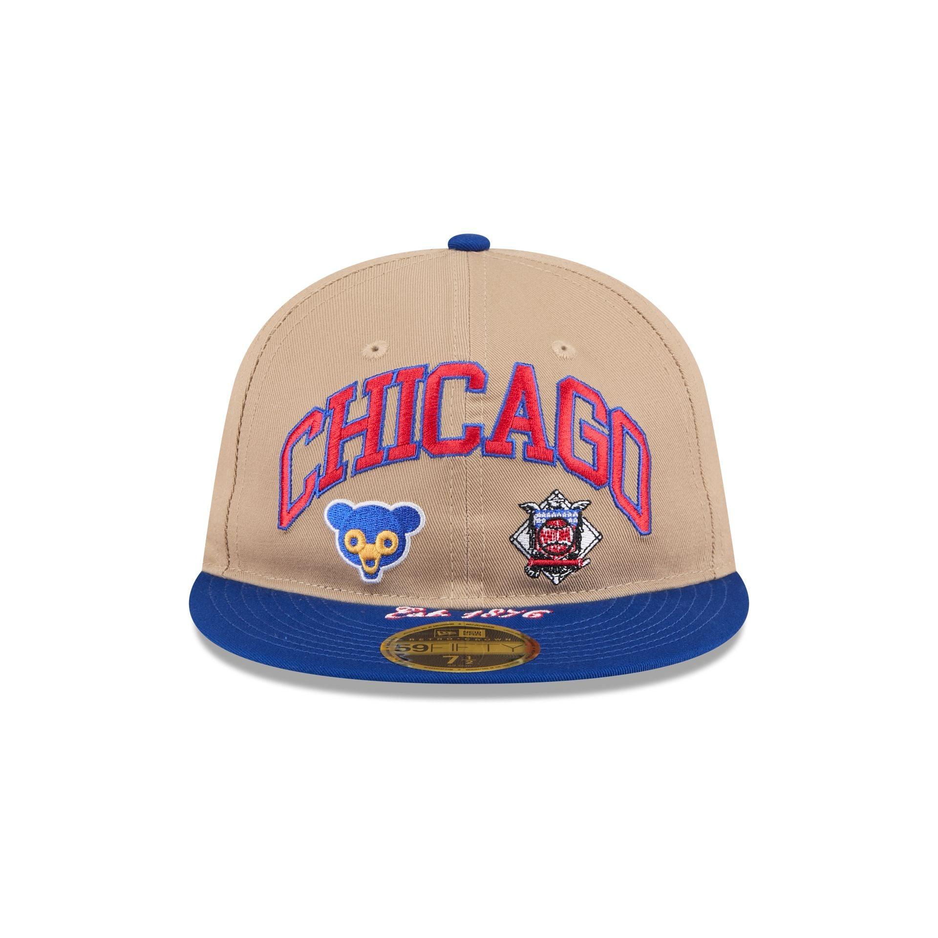 Chicago Cubs Camel Retro Crown 59FIFTY Fitted Hat Male Product Image