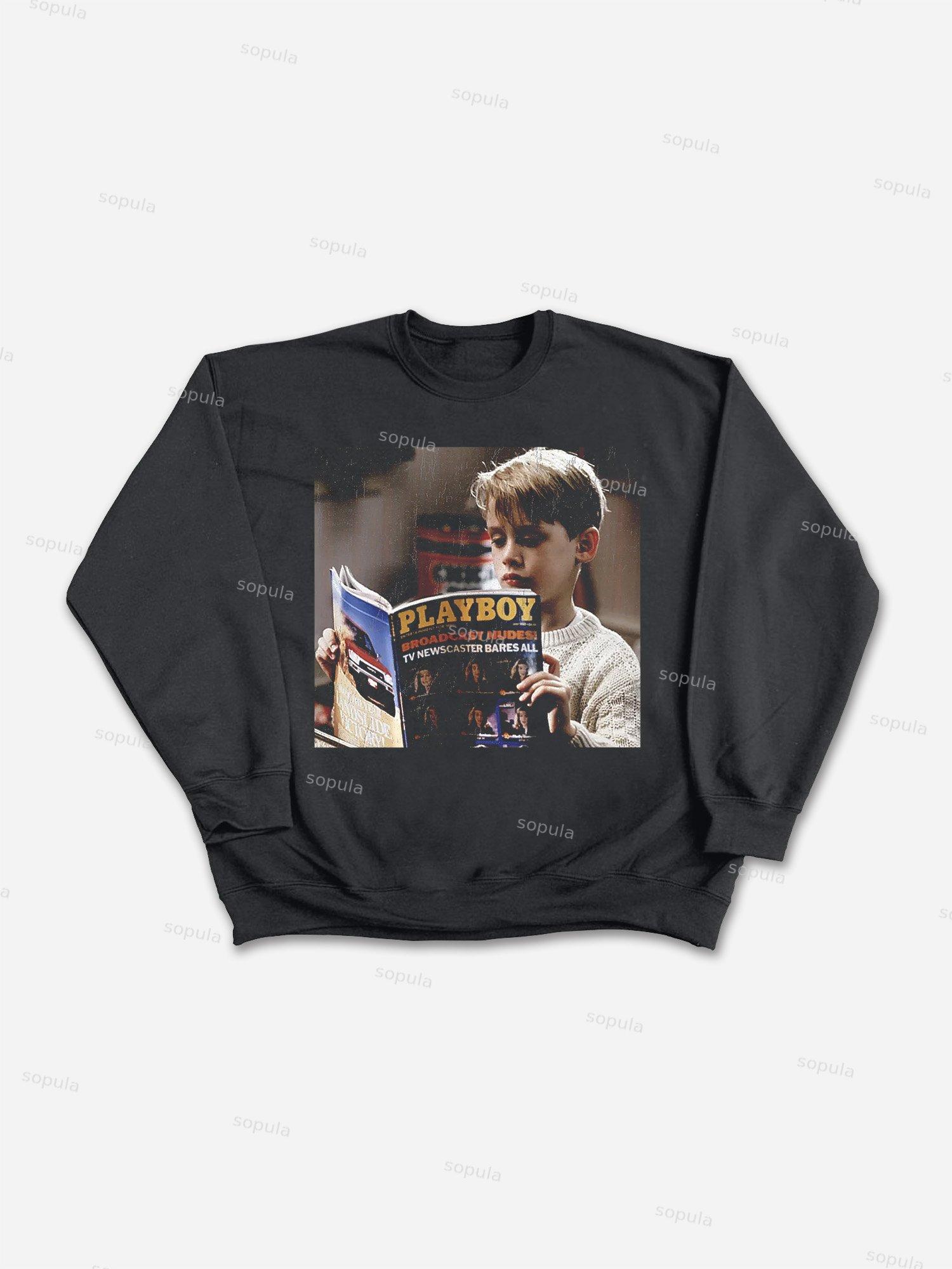 Street Fashion Retro Men's Head Graphic Cotton T-Shirt Product Image