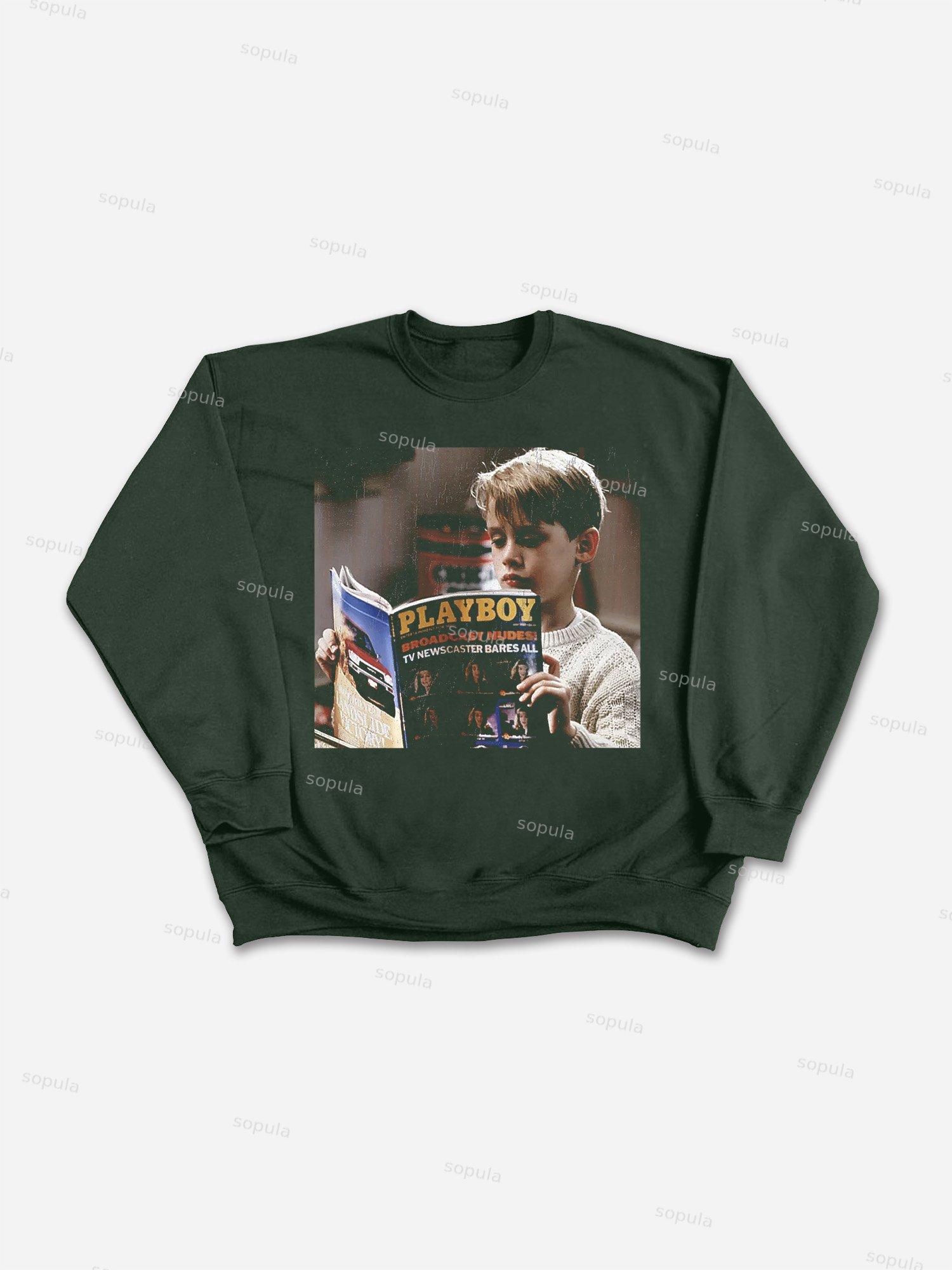 Street Fashion Retro Men's Head Graphic Cotton T-Shirt Product Image