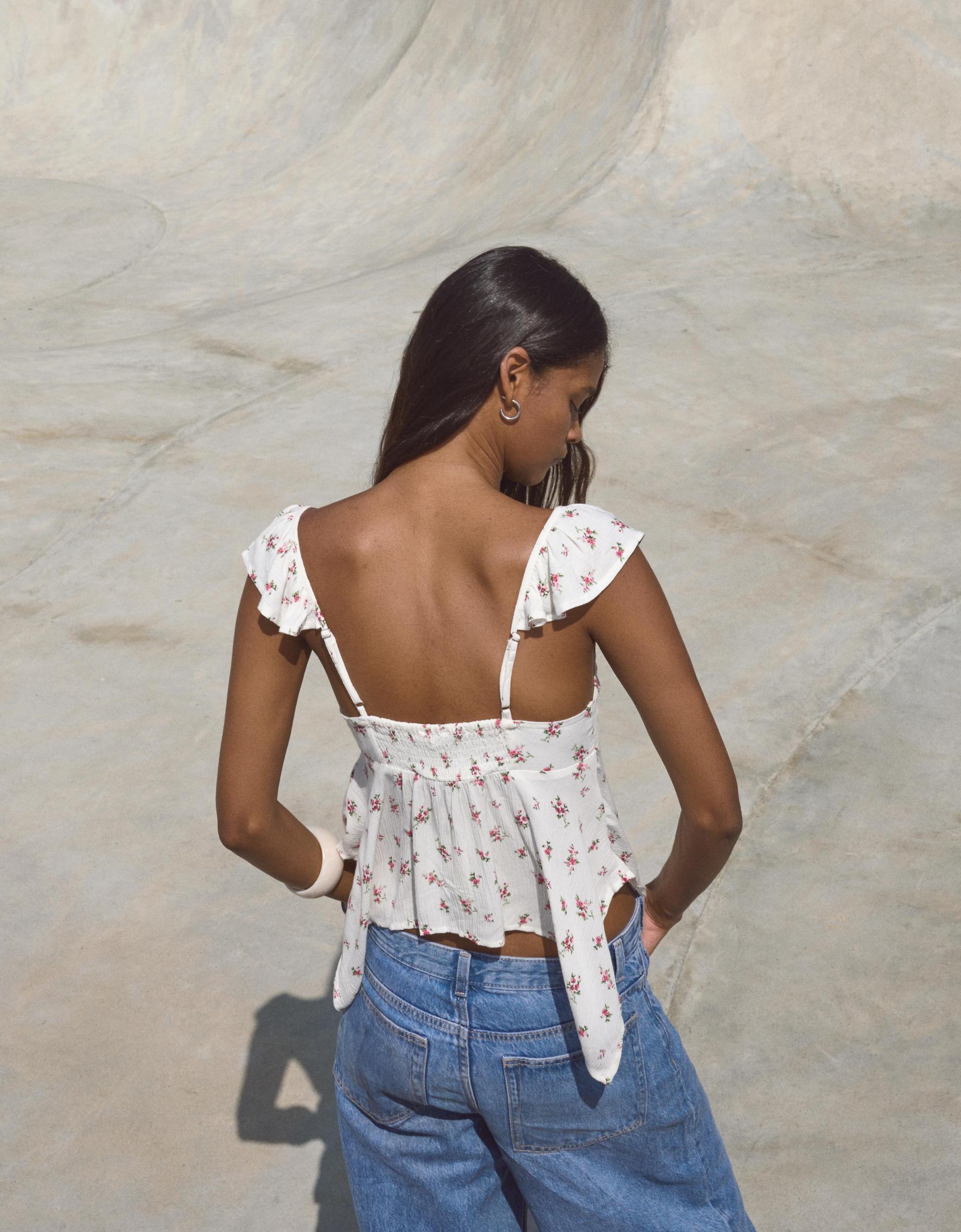 Textured printed blouse Product Image