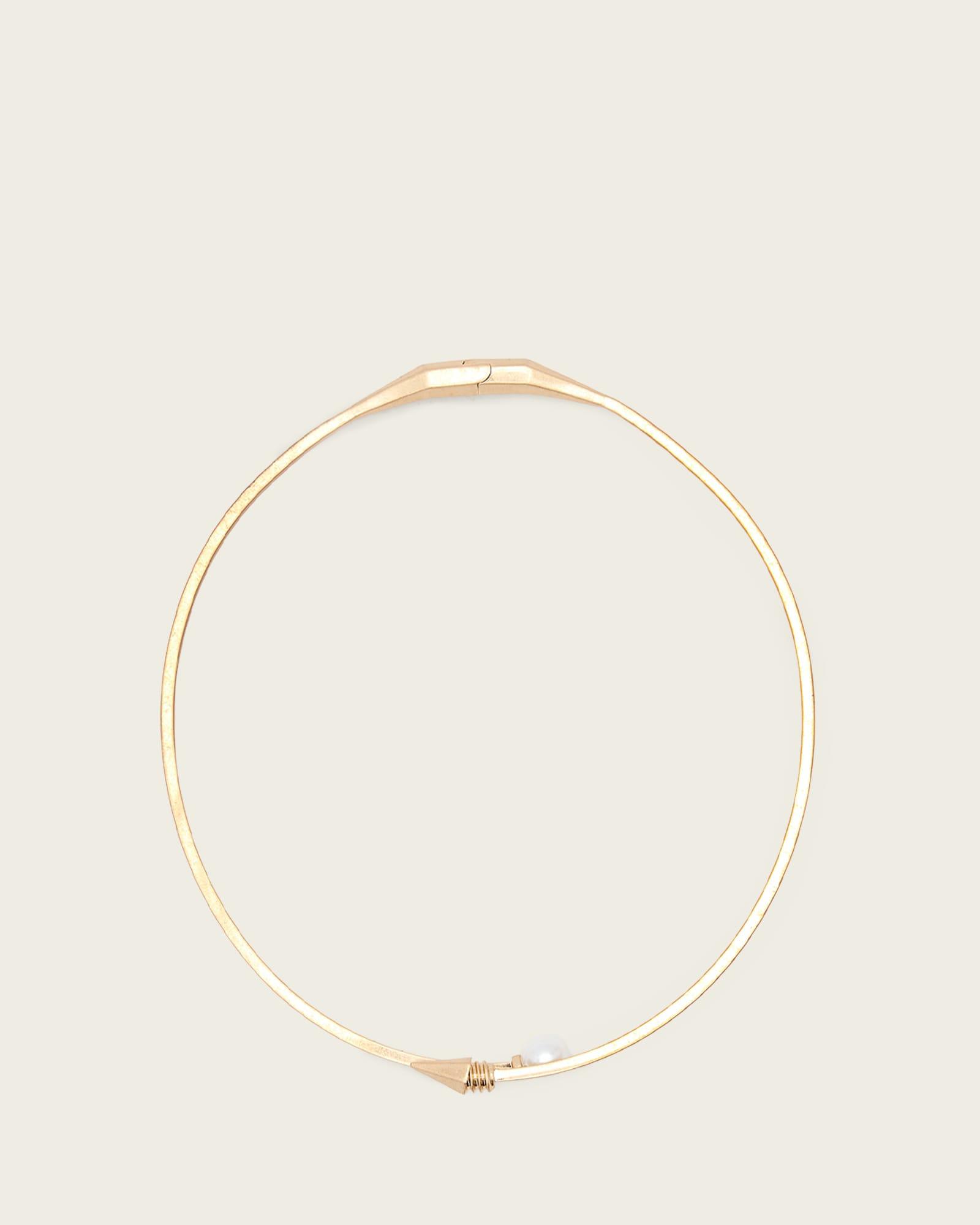 Lia Heart Huggie Earrings WARM SILVER | ALLSAINTS US Product Image