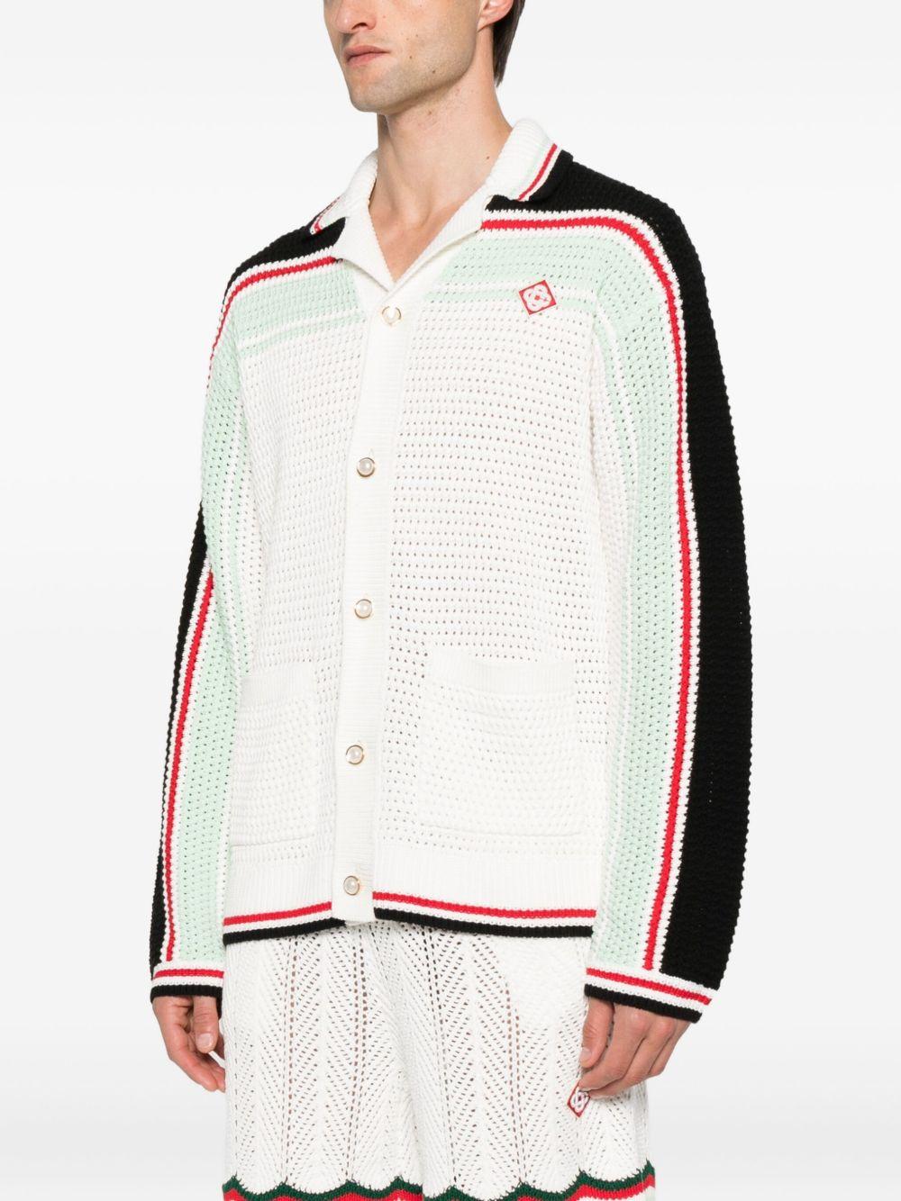 stripe-detail cardigan Product Image