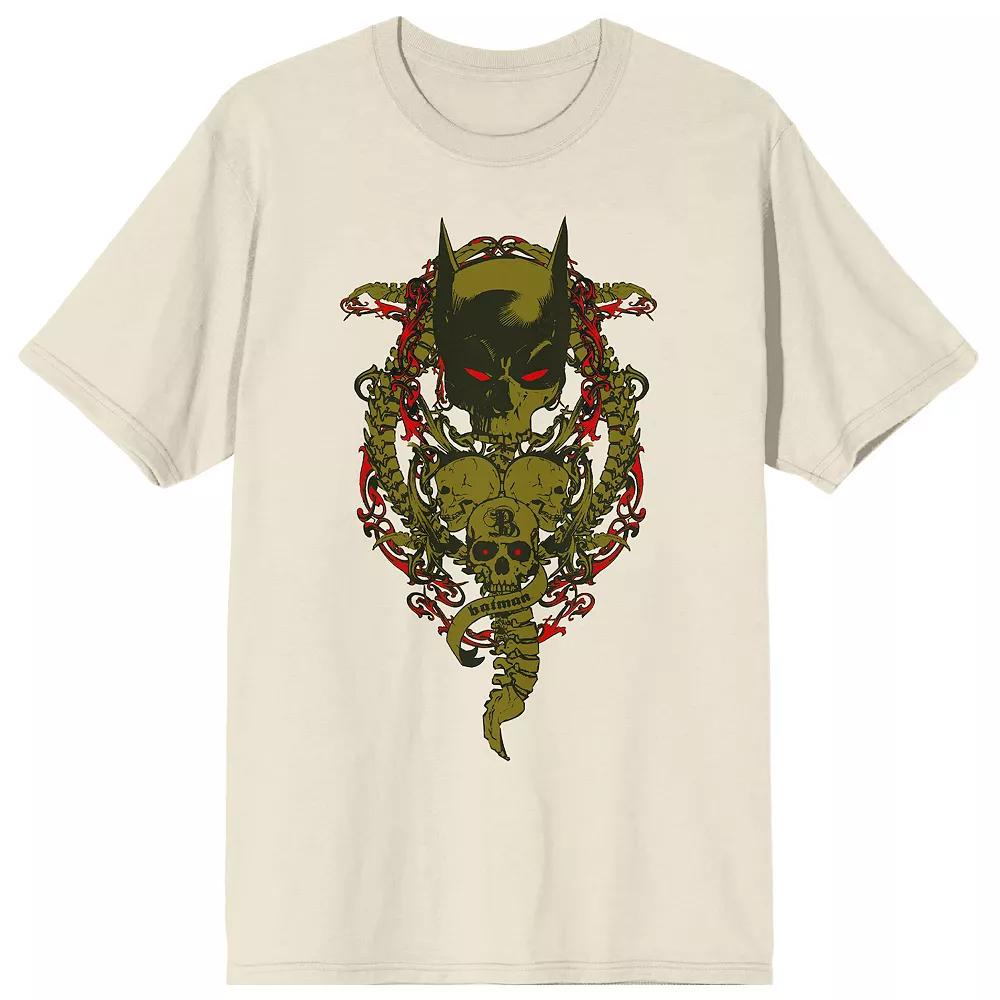 Men's Batman Bat Mask With Skull Tee,  Product Image