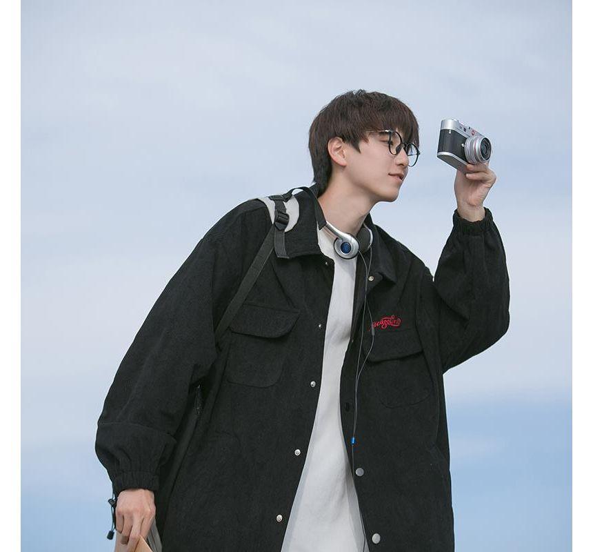 Collared Corduroy  Shirt Jacket Product Image