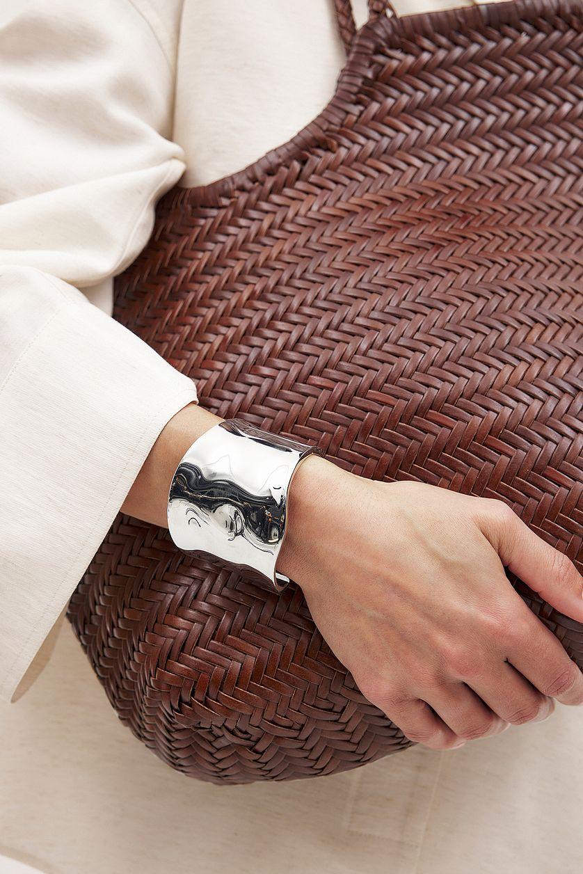 Wide Sculptural Bangle Bracelet Product Image