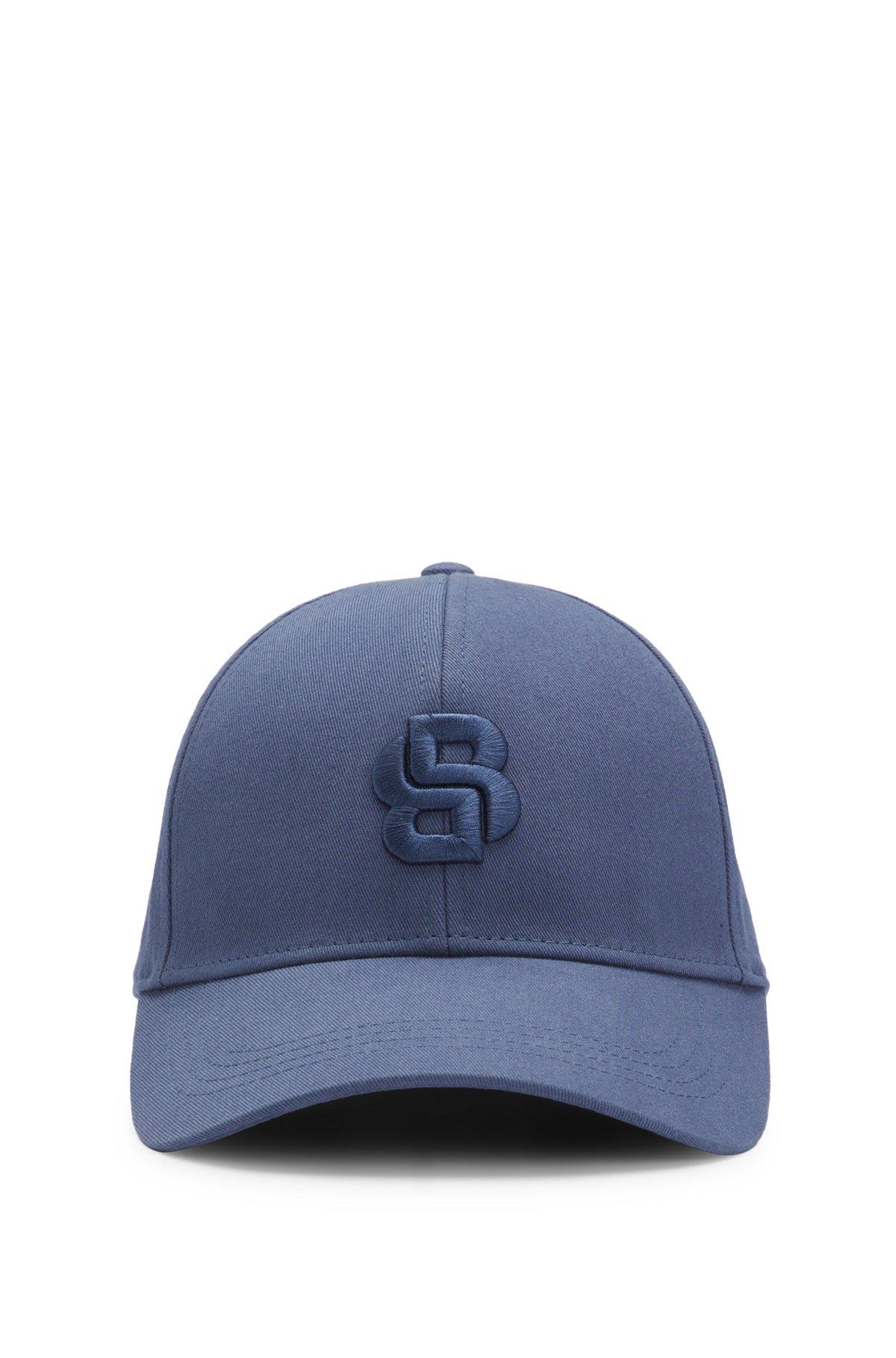 Cotton-twill cap with embroidered Double B monogram Product Image