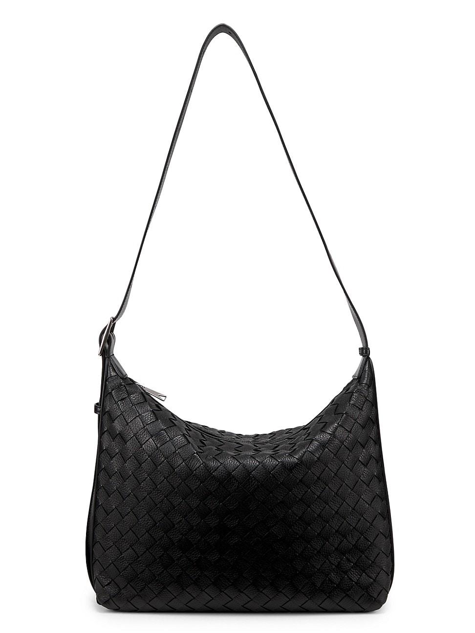 Mens Small Traveler Intrecciato Leather Shoulder Bag Product Image