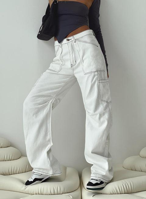 Miami Vice Pants White Product Image