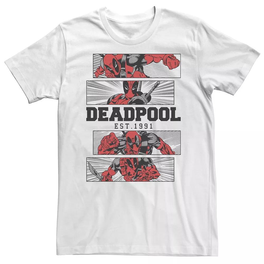 Big & Tall Deadpool Action Shot Panels Tee, Men's,  Product Image