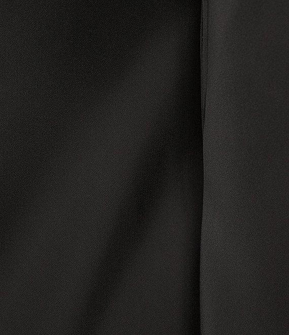 Gianni Bini Dionne Satin Boat Neck Long Sleeve Mini Dress Product Image