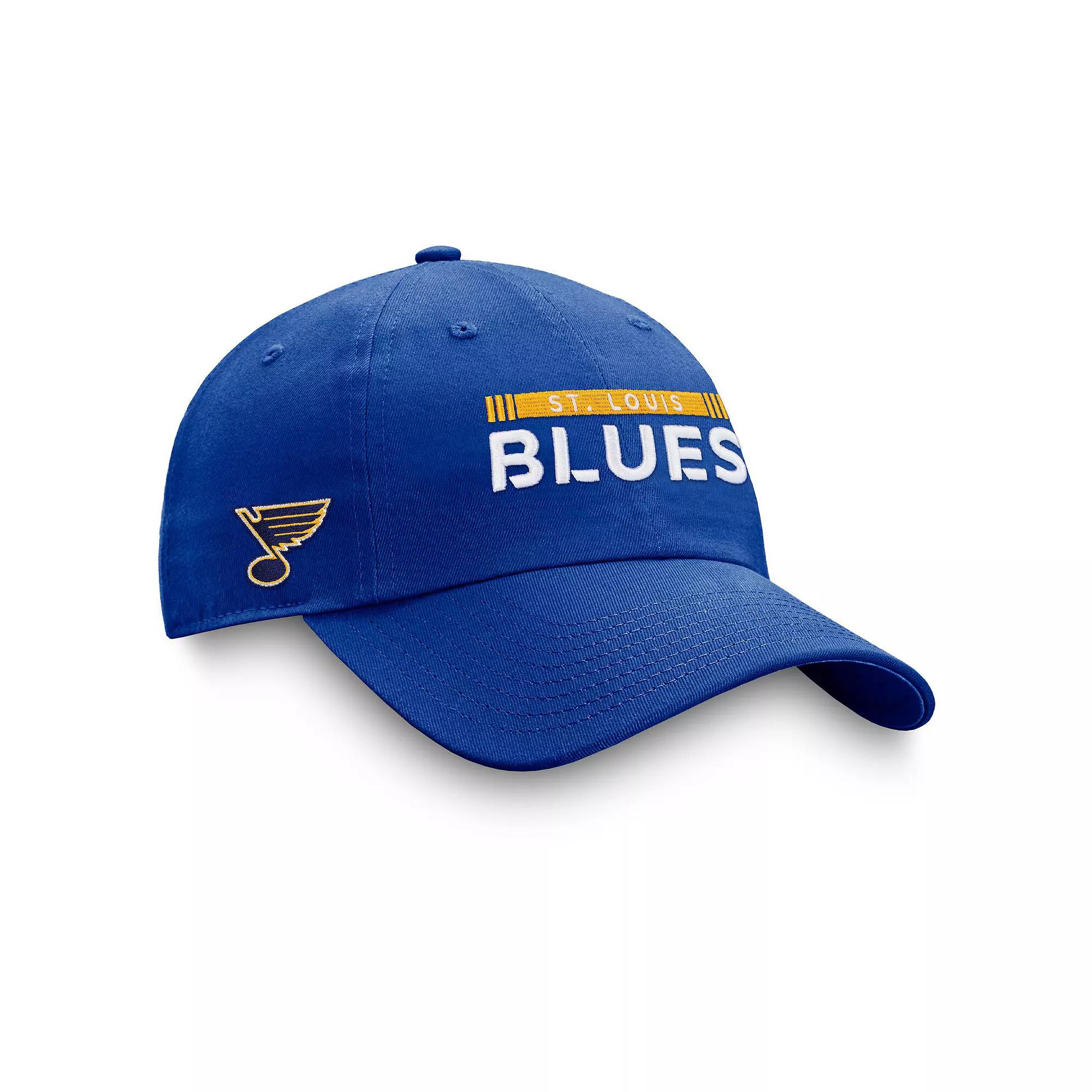 Men's Fanatics Branded Blue St. Louis Blues Authentic Pro Rink Adjustable Hat Product Image