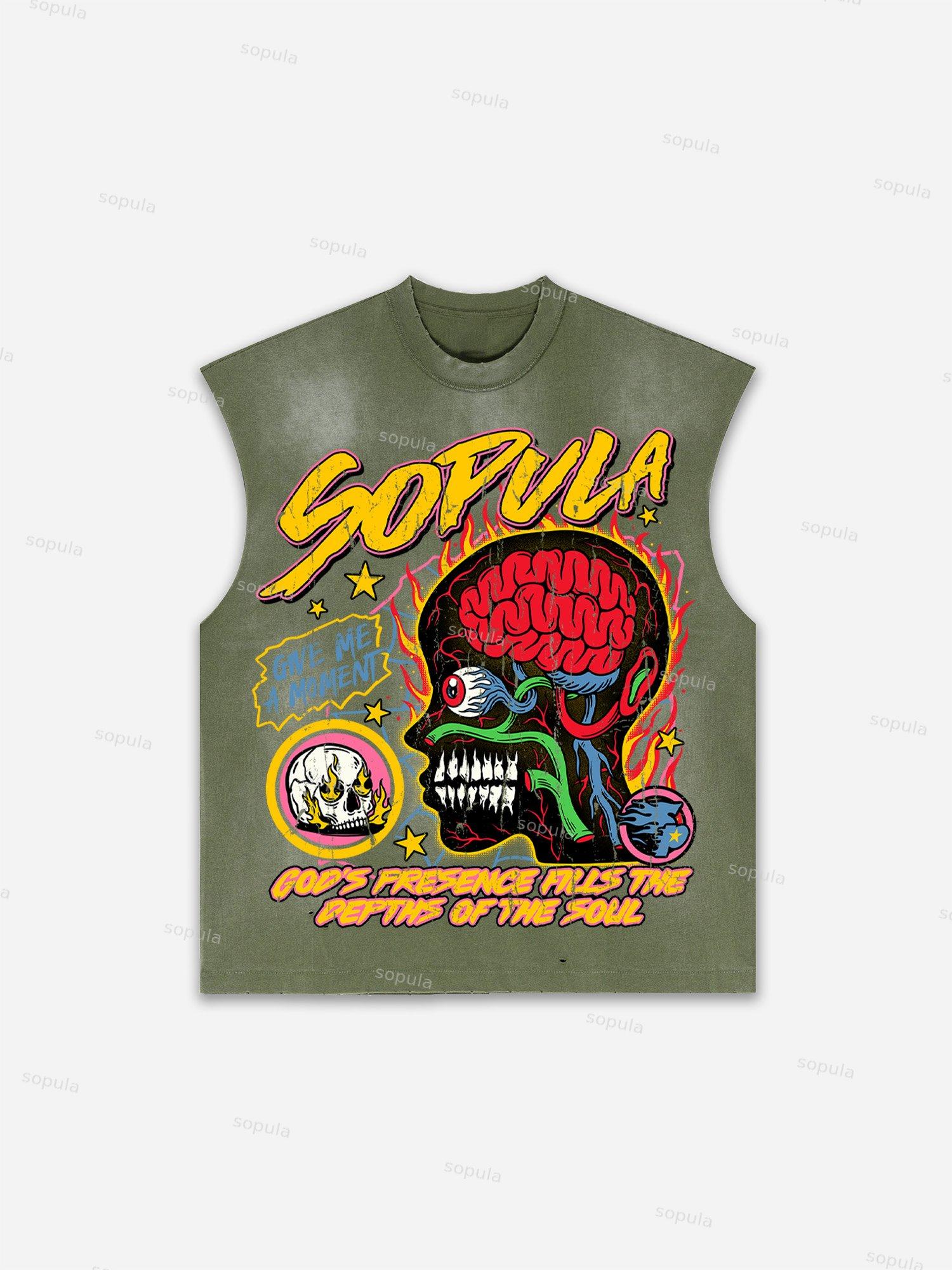 Men's Washed Boxer Boys Graphic Print Tank Top Product Image