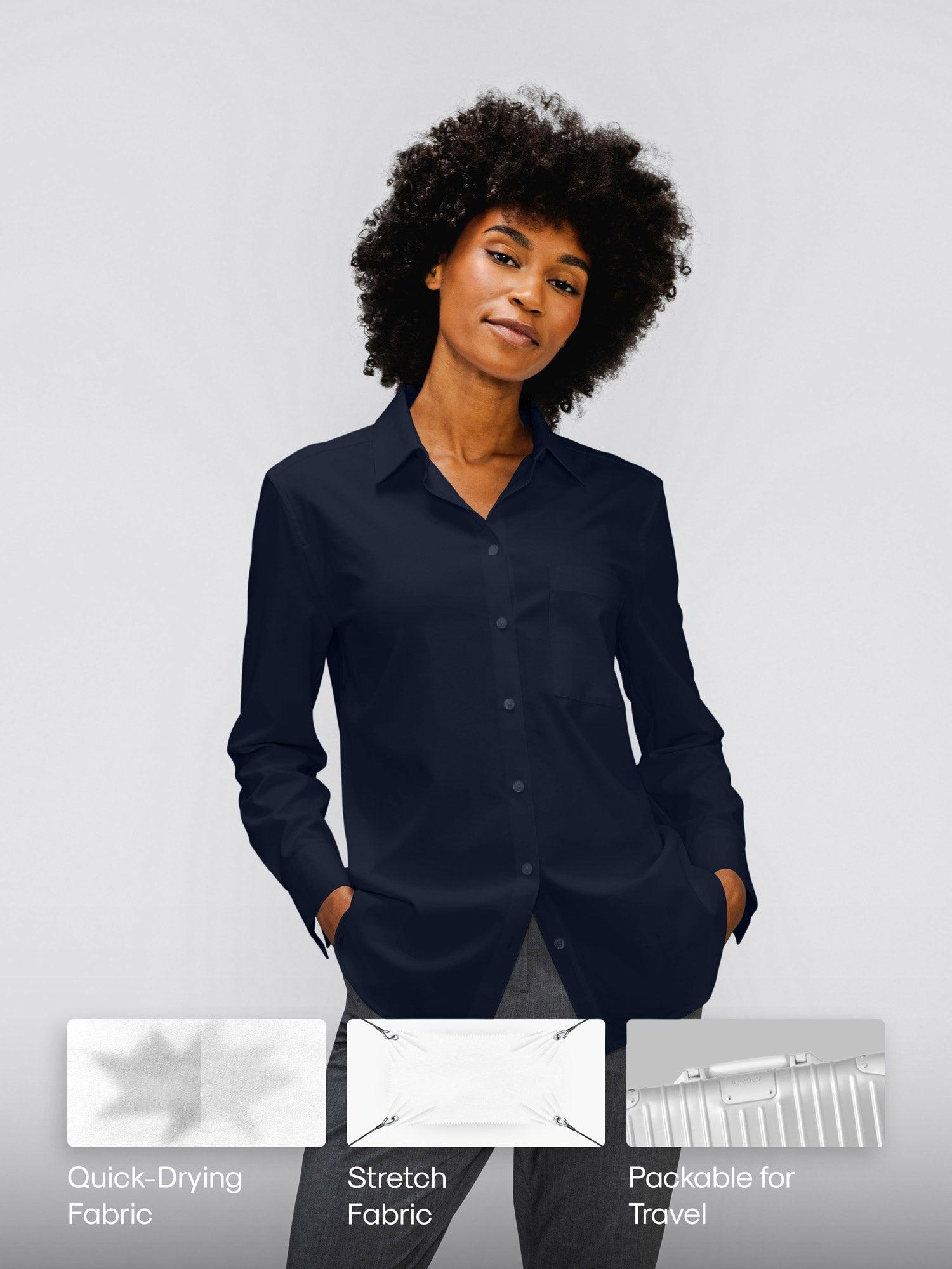 Women's AeroZero Relaxed Shirt - Dark Navy (MPS) Product Image