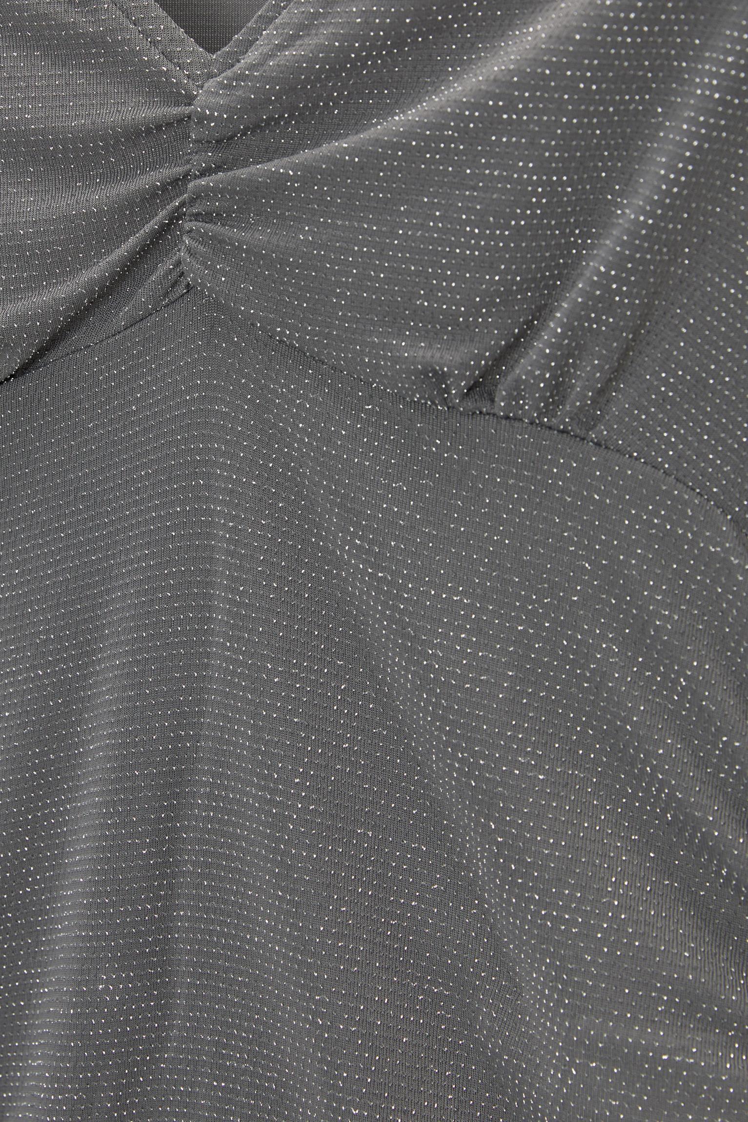 Shimmery top with gathering Product Image