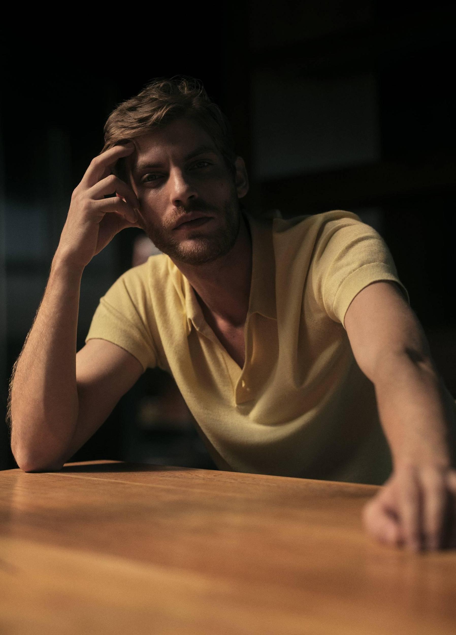 Featherweight Merino Wool-Cashmere Polo Sweater Product Image