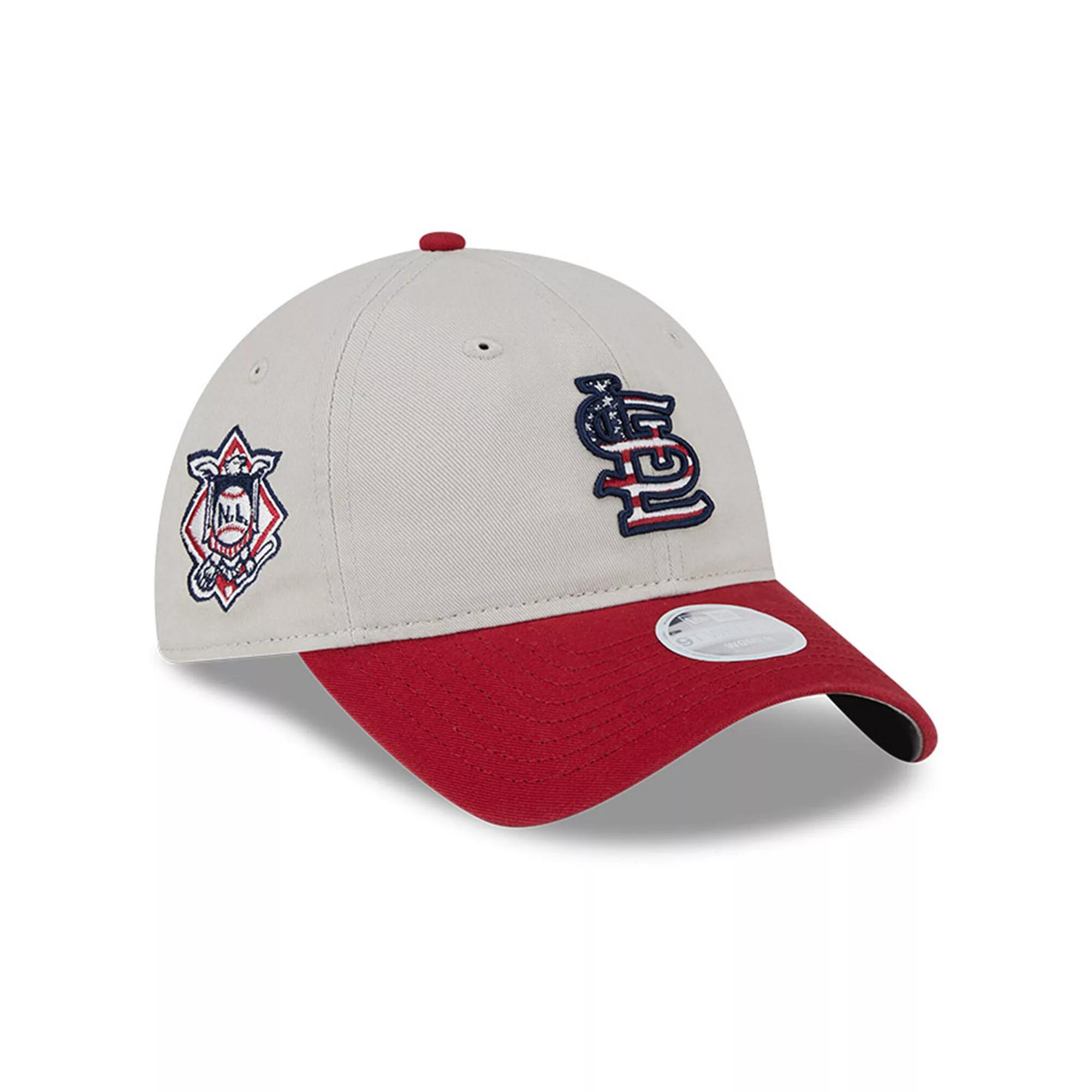 Women's New Era  Khaki/Red St. Louis Cardinals 2024 Fourth of July 9TWENTY Adjustable Hat, Beig K Product Image