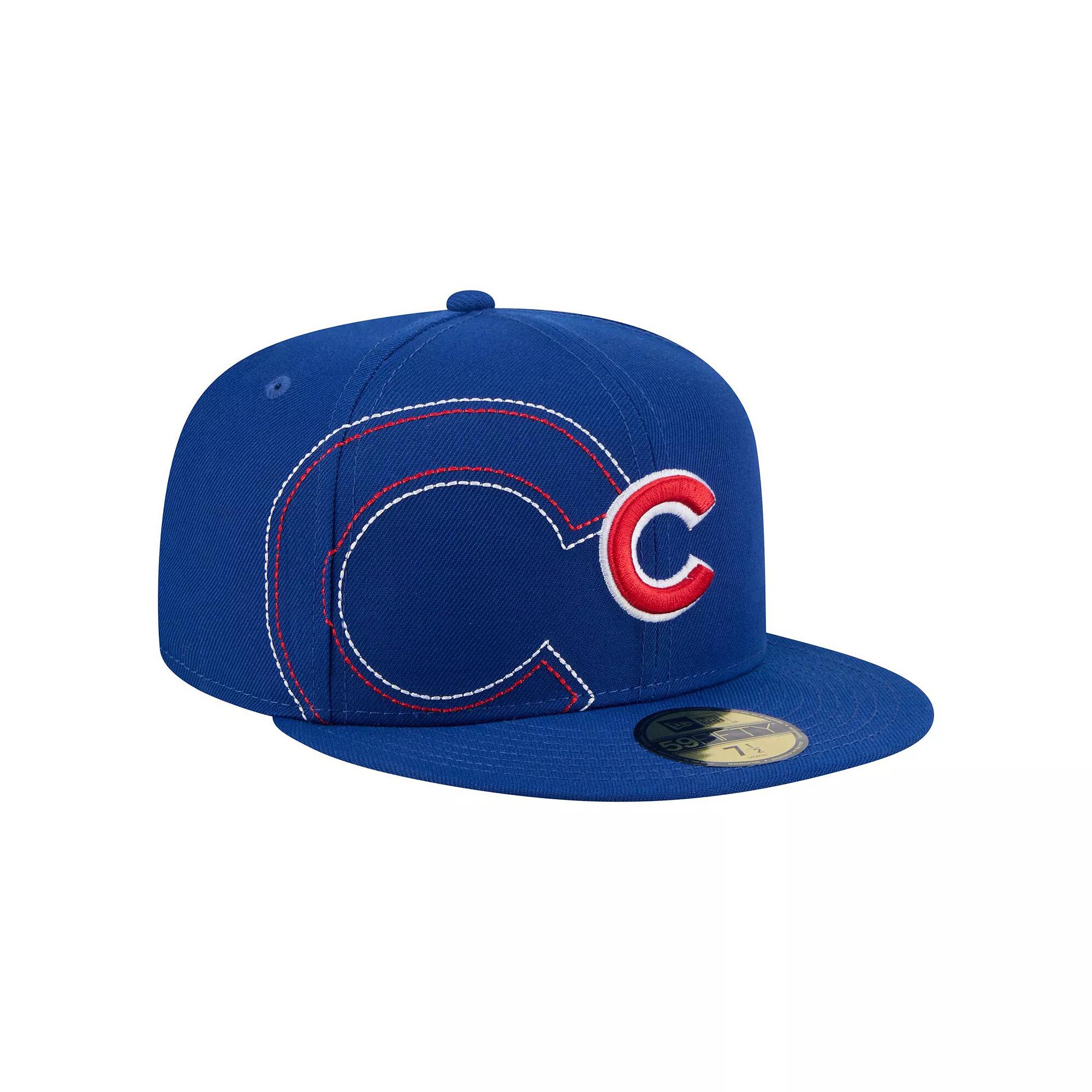 Men's New Era Royal Chicago Cubs Yarn Stitch 59FIFTY Fitted Hat,  Product Image