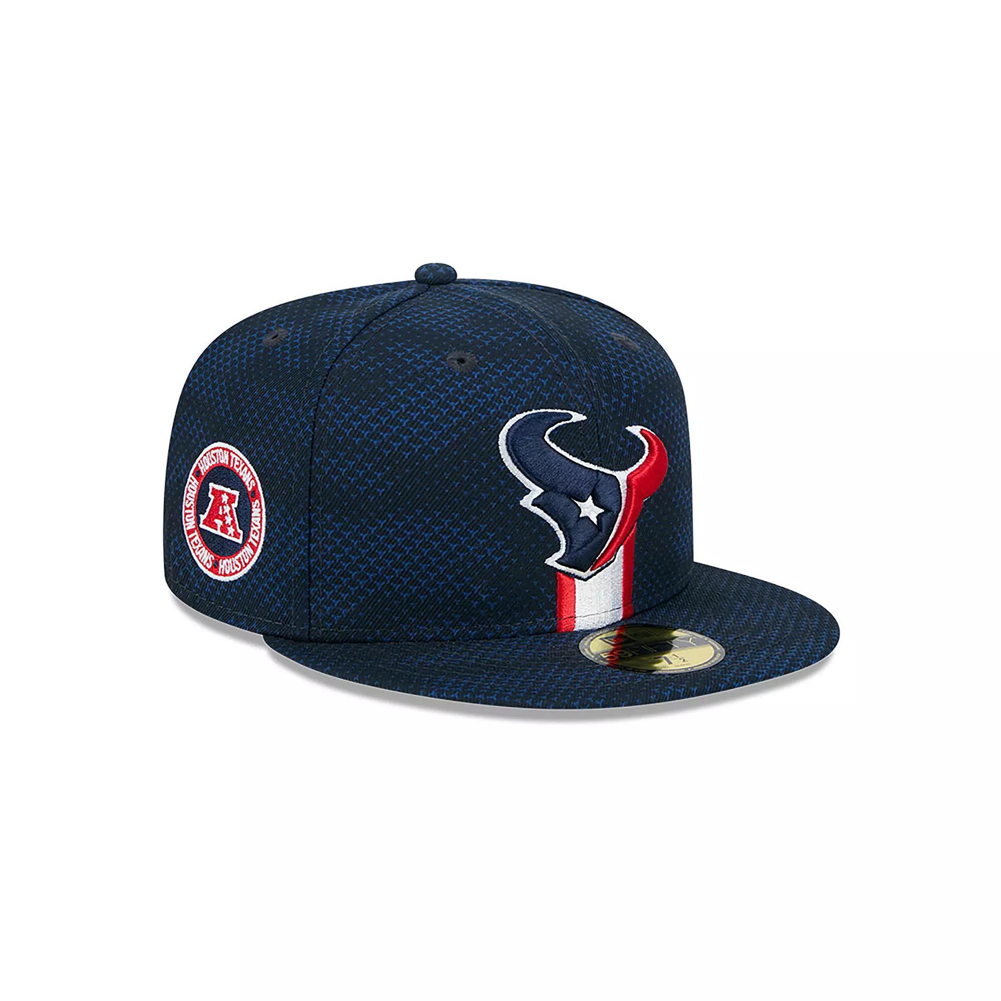 Men's New Era  Navy Houston Texans 2024 Sideline 59FIFTY Fitted Hat, Size: 7 1/2, Blue Product Image