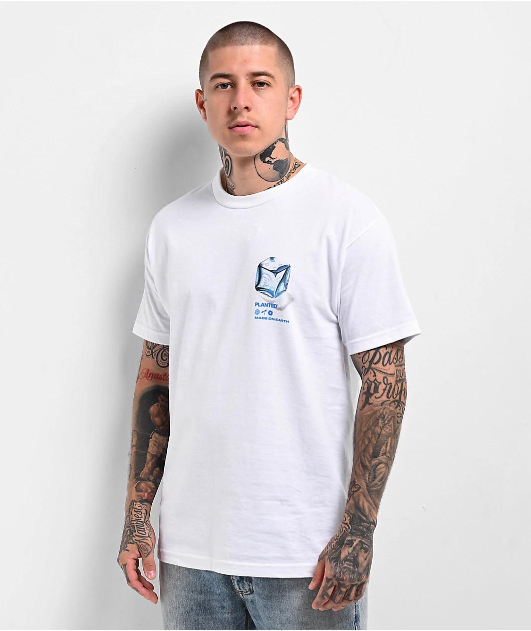 Planted Ice Dice White T-Shirt Product Image