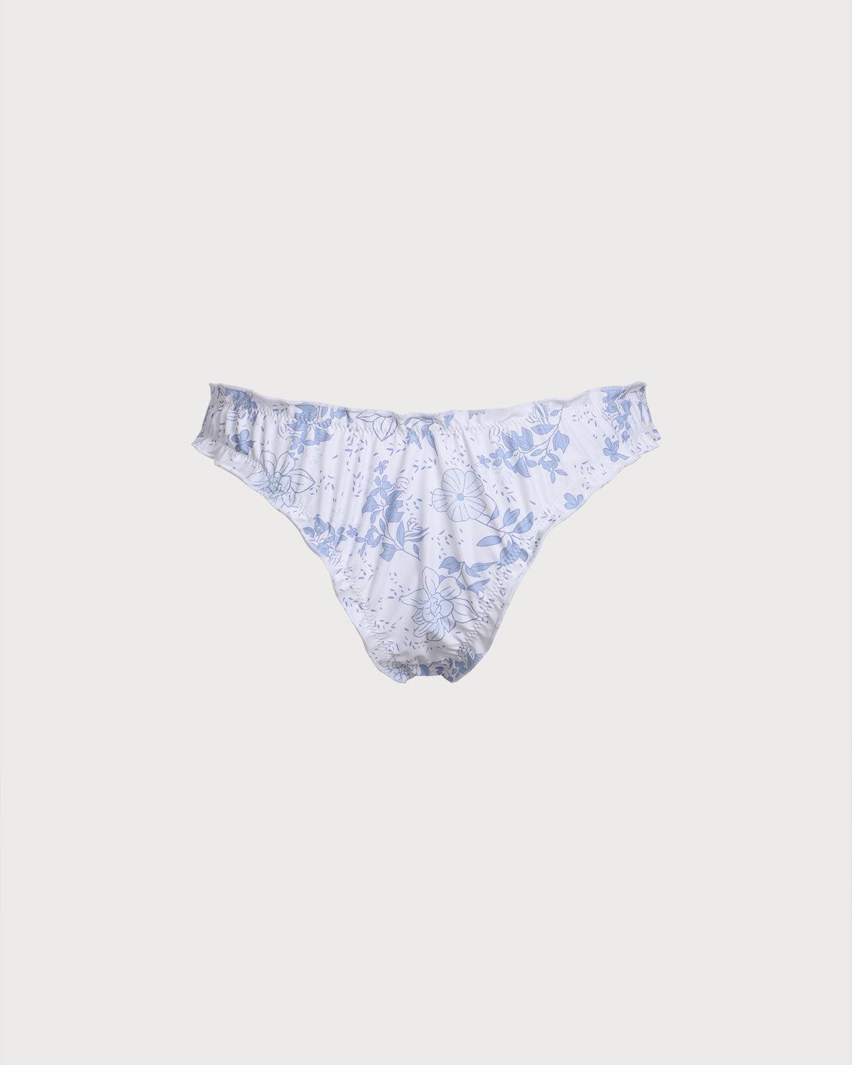 Blue Floral Tankini Bottoms Product Image