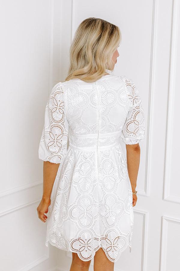 Remarkable Days Mini Dress in White Product Image