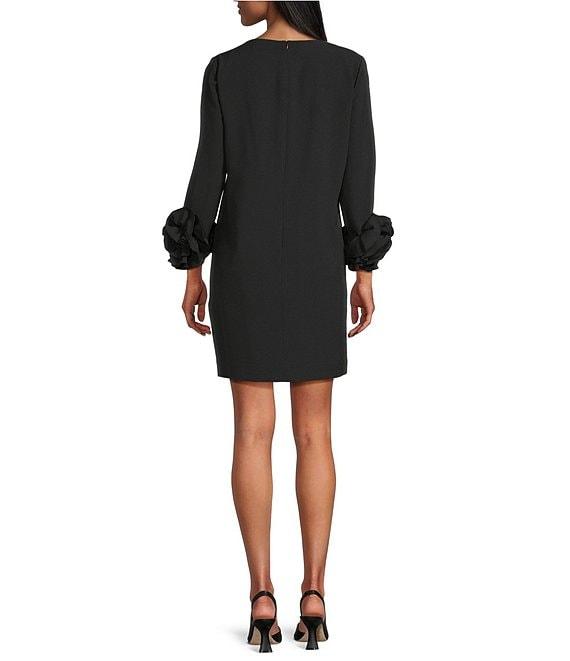 Preston & York Valentine Long Sleeve Ruffle Crepe Dress Product Image