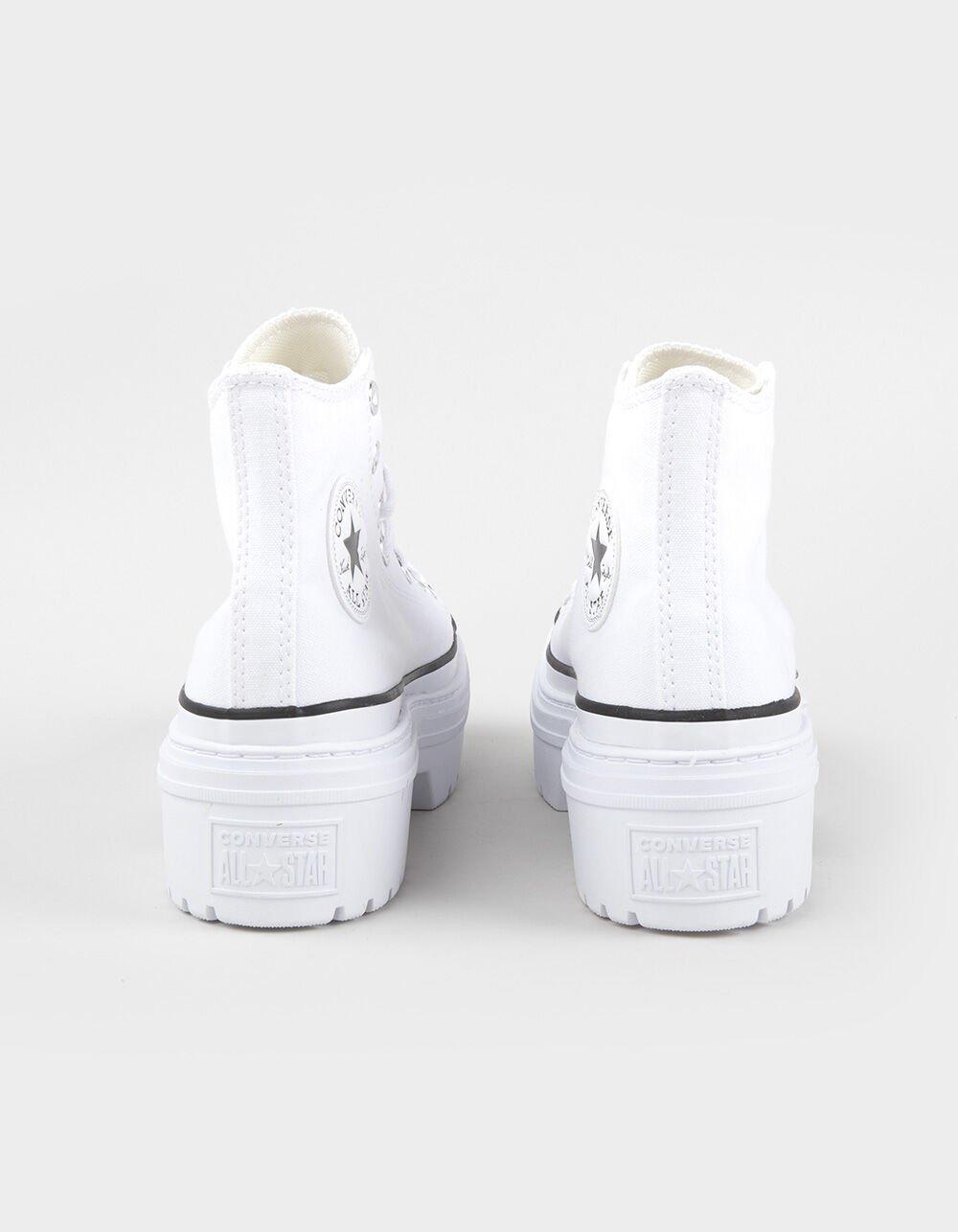 CONVERSE Chuck Taylor All Star Lugged Heel Womens High Top Platform Shoes - WHITE Product Image