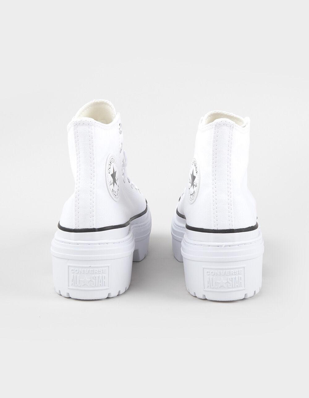 CONVERSE Chuck Taylor All Star Lugged Heel Womens High Top Platform Shoes - WHITE Product Image