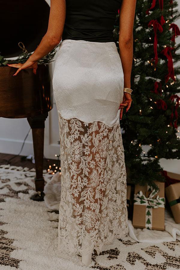 Boho Love High Waist Lace Skirt Product Image