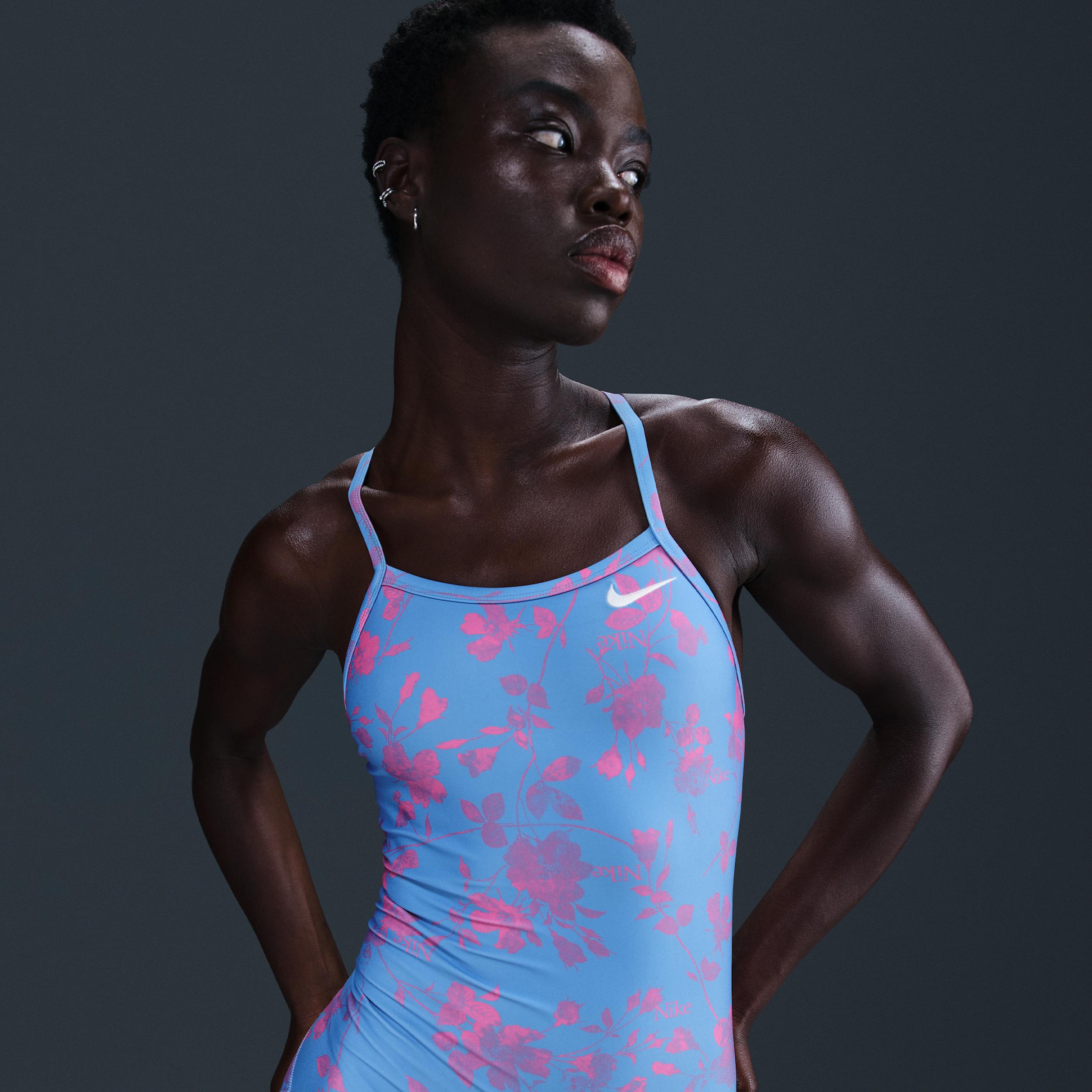 Nike Womens Swim HydraStrong Racerback One-Piece | NESSF026-001 Product Image