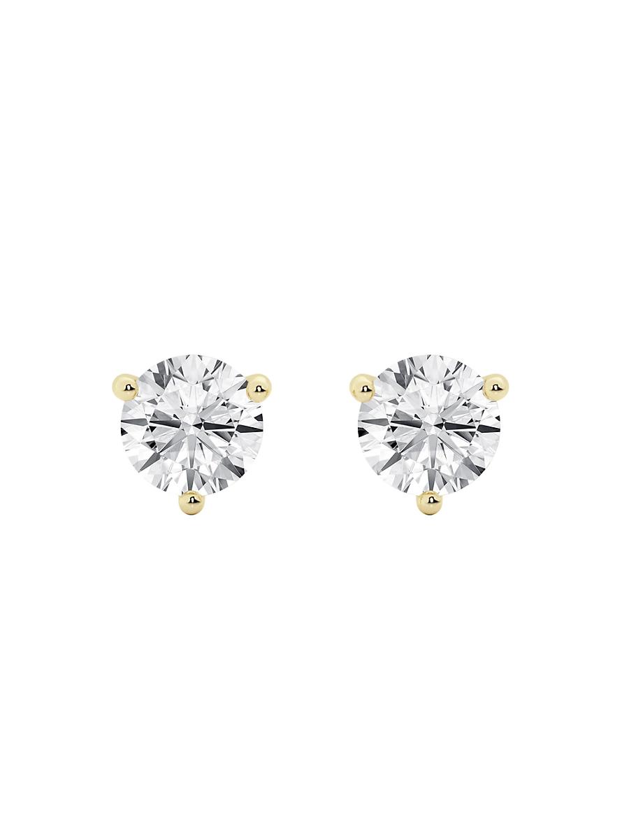 Womens 14K Gold & Diamond Martini Stud Earrings/0.50-6.00 TCW Product Image