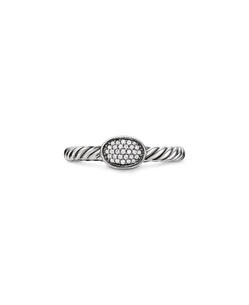 Cable Collectibles Oval Ring with Diamonds Product Image
